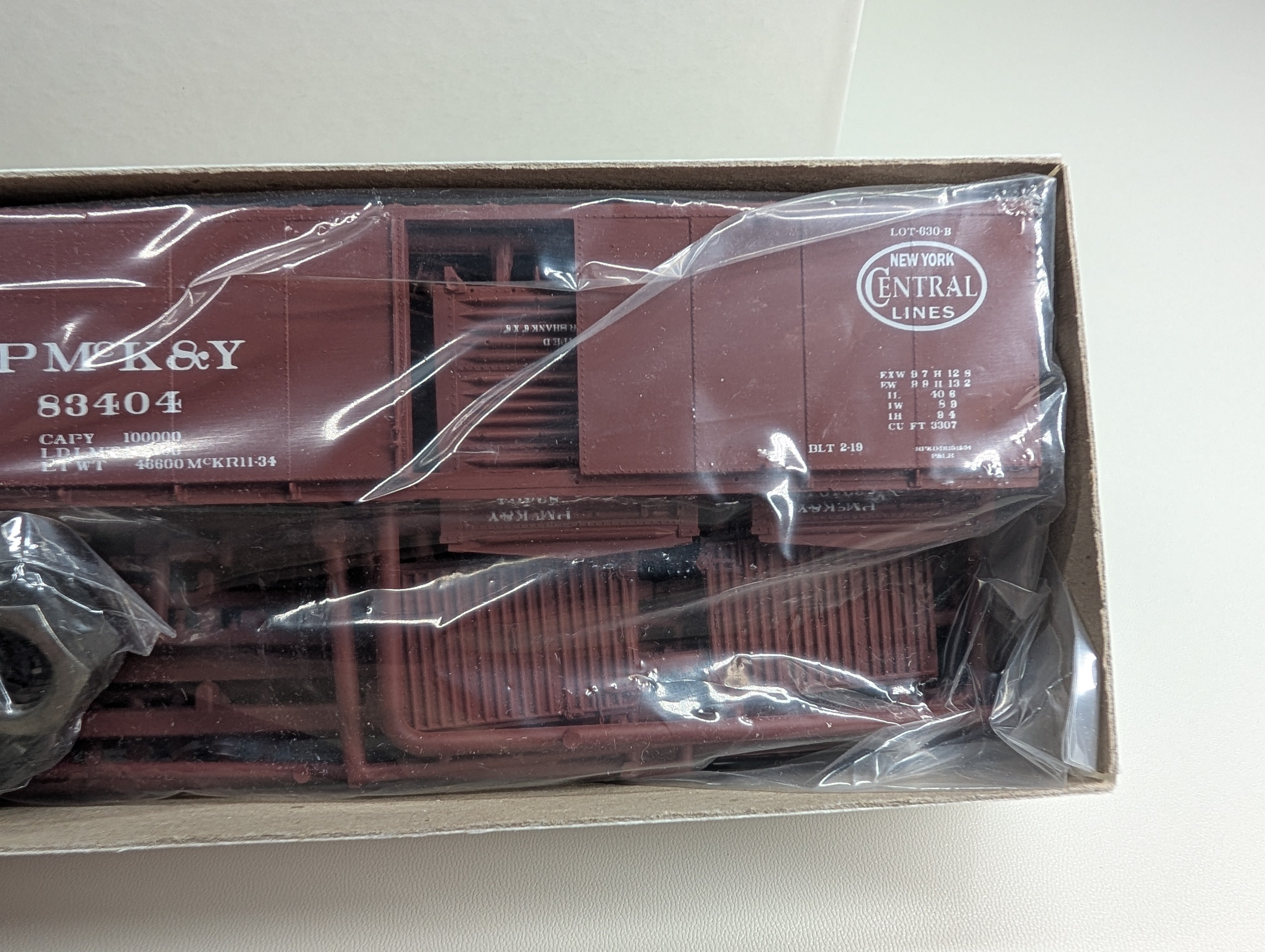 USED Tichy Train Group HO Scale Steel Box Car PMcKY #83404 NMRA Conv Car KIT