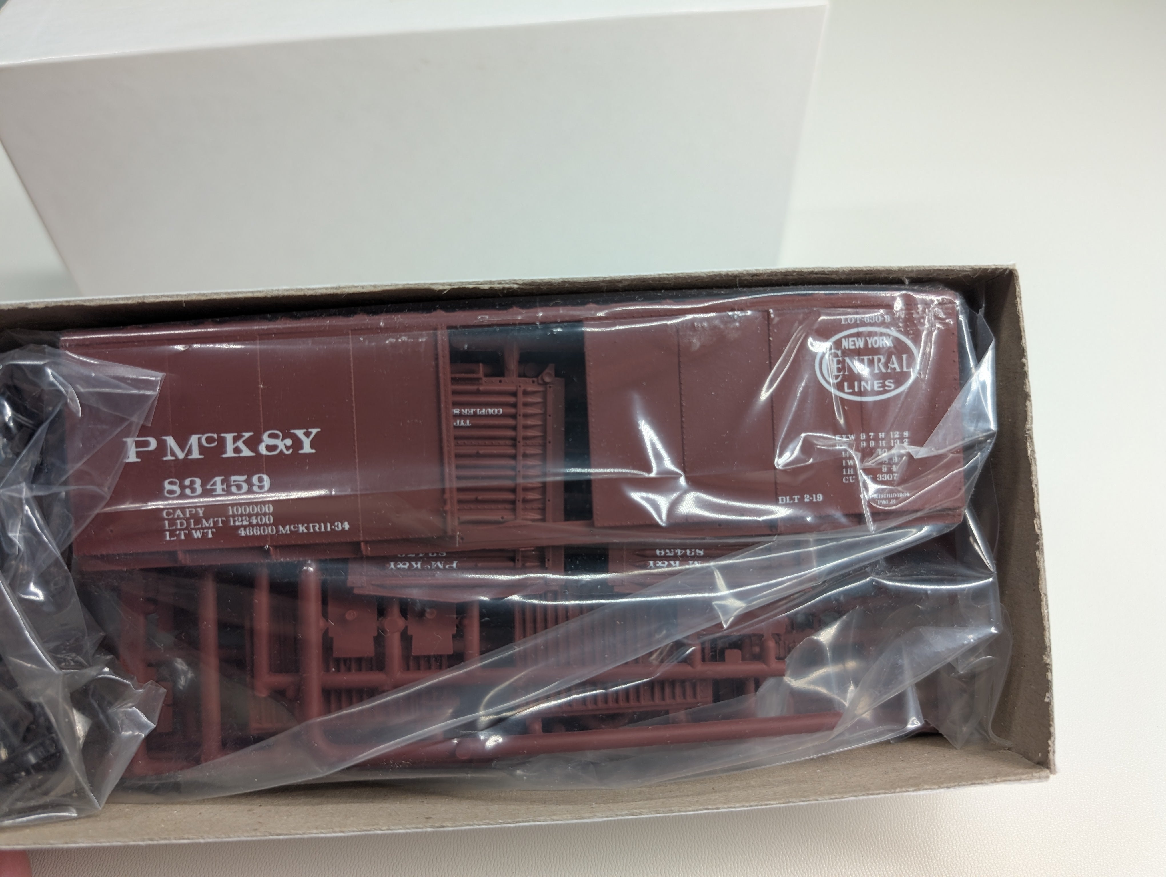 USED Tichy Train Group HO Scale Steel Box Car PMcKY #83459 NMRA Conv Car KIT