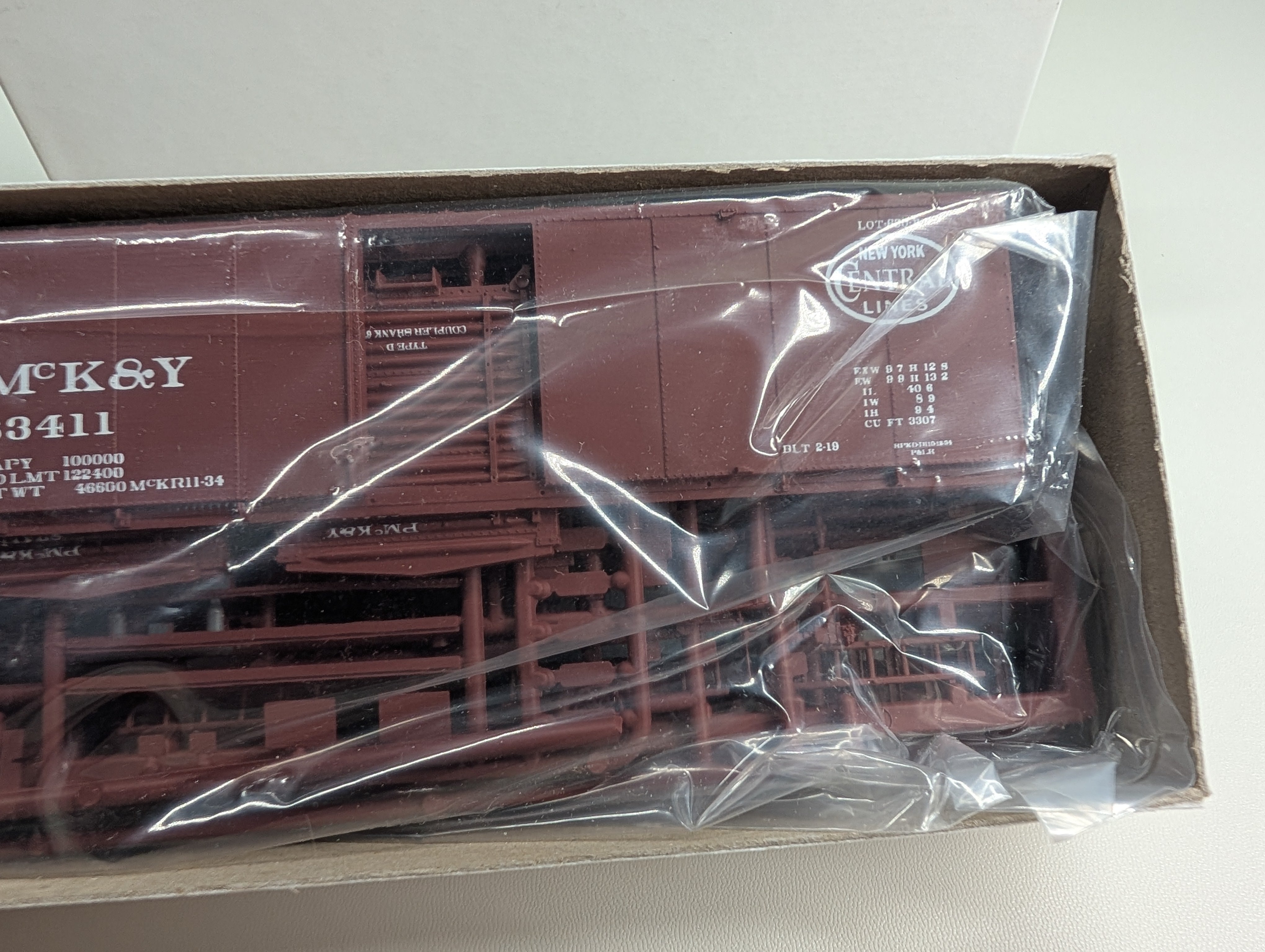 USED Tichy Train Group HO Scale Steel Box Car PMcKY #83411 NMRA Conv Car KIT