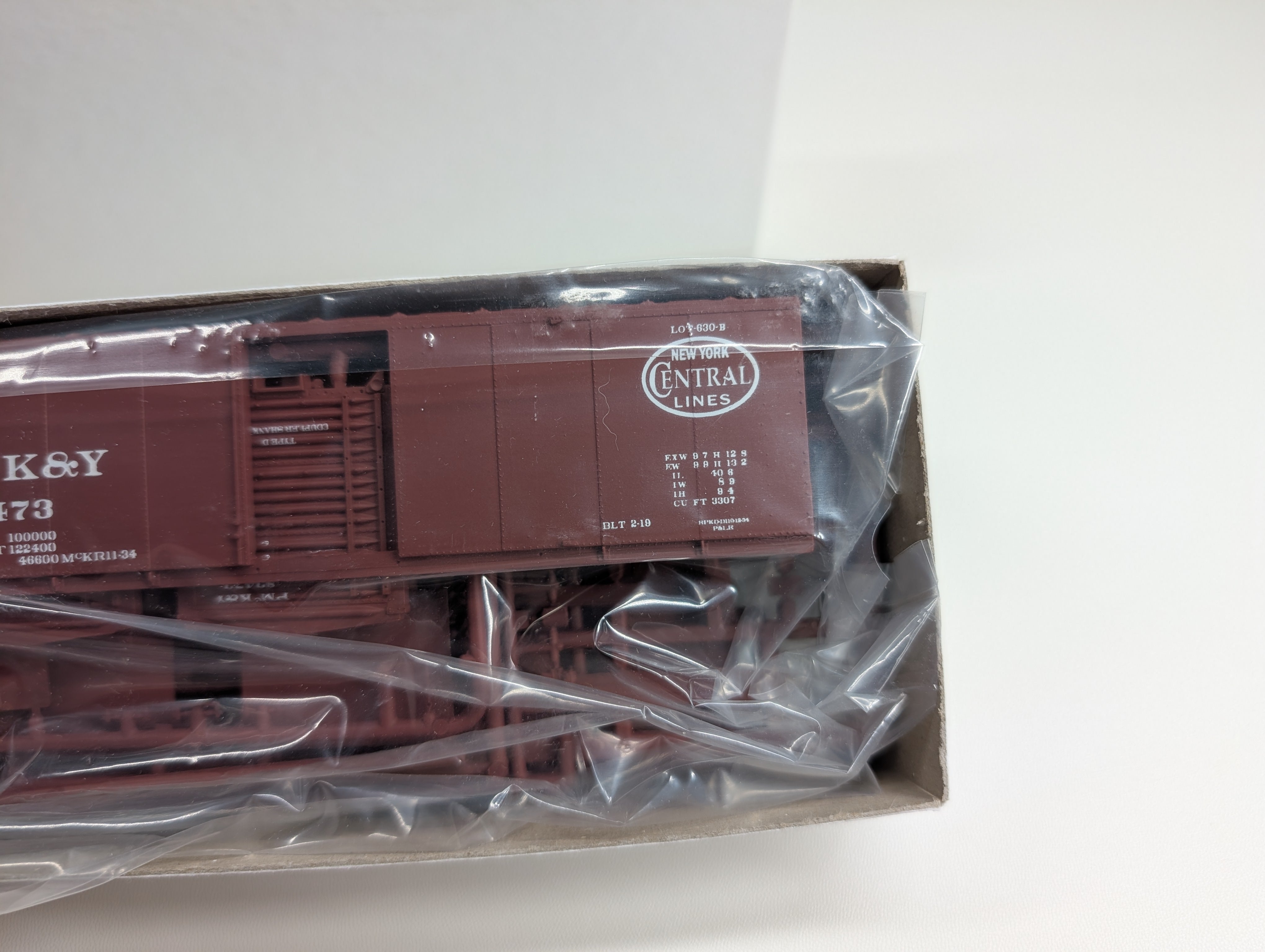 USED Tichy Train Group HO Scale Steel Box Car PMcKY #83473 NMRA Conv Car KIT