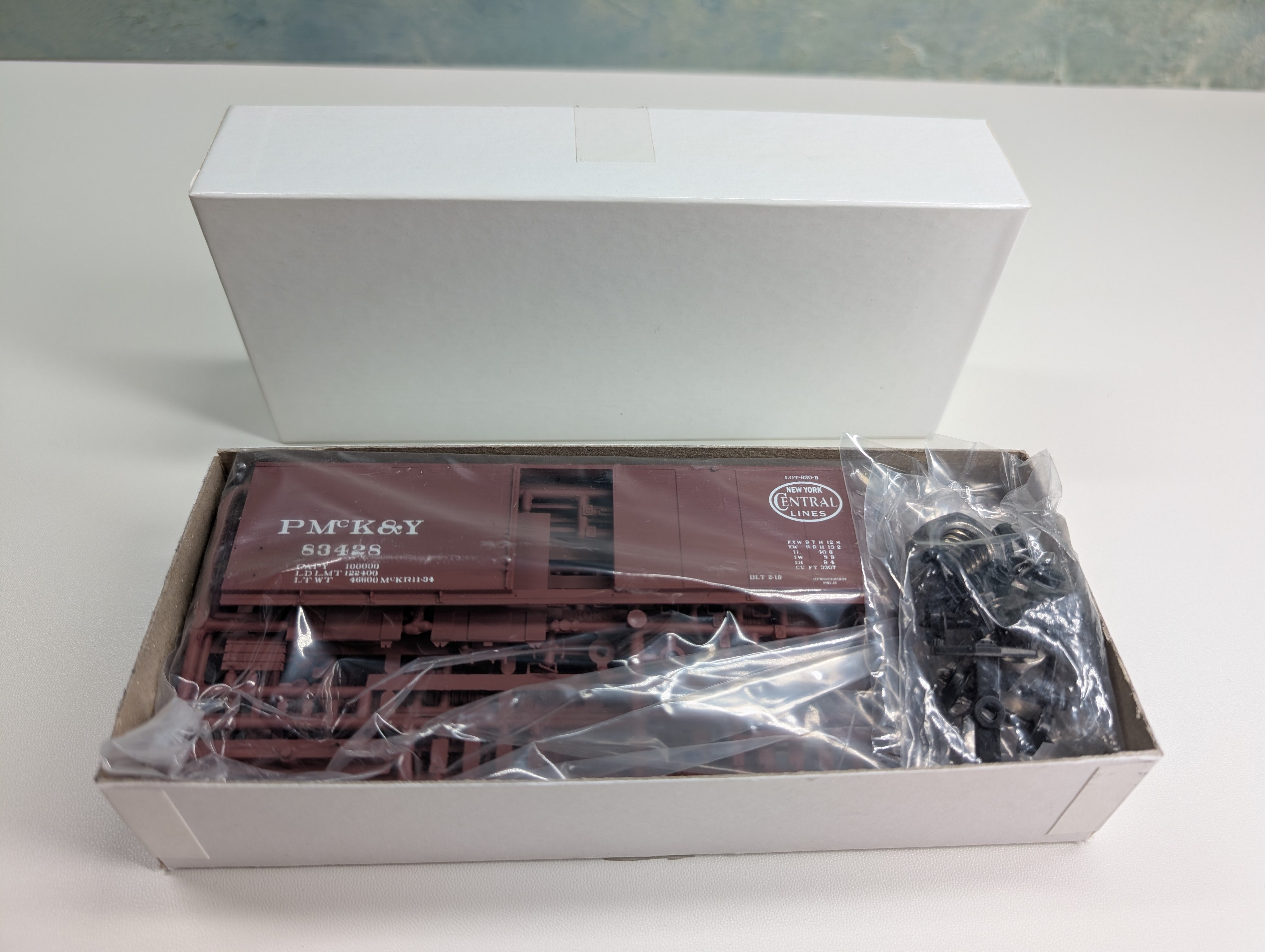 USED Tichy Train Group HO Scale Steel Box Car PMcKY #83428 NMRA Conv Car KIT