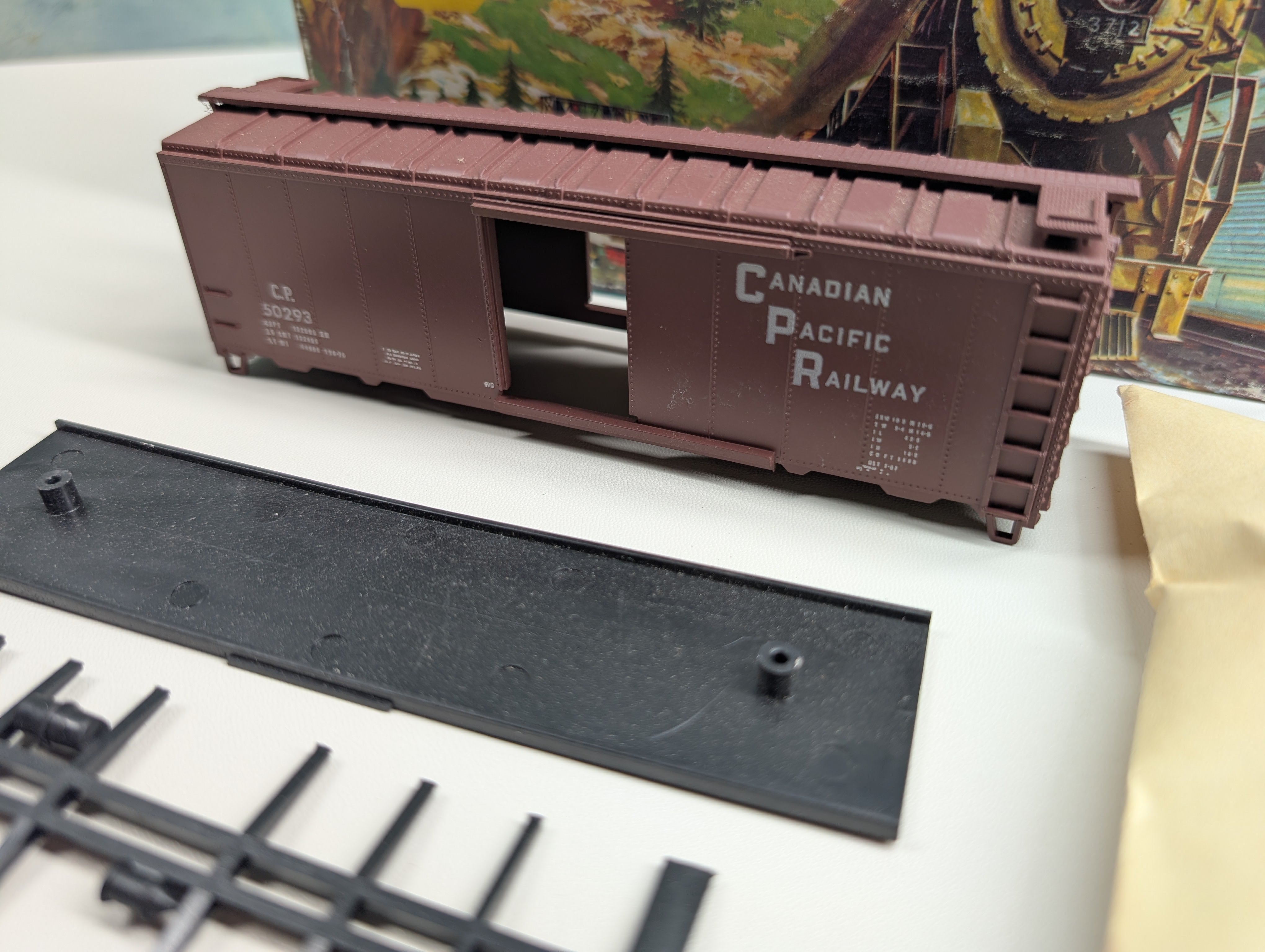 USED Athearn HO Scale 40' Box Car Canadian Pacific CP #50293 KIT
