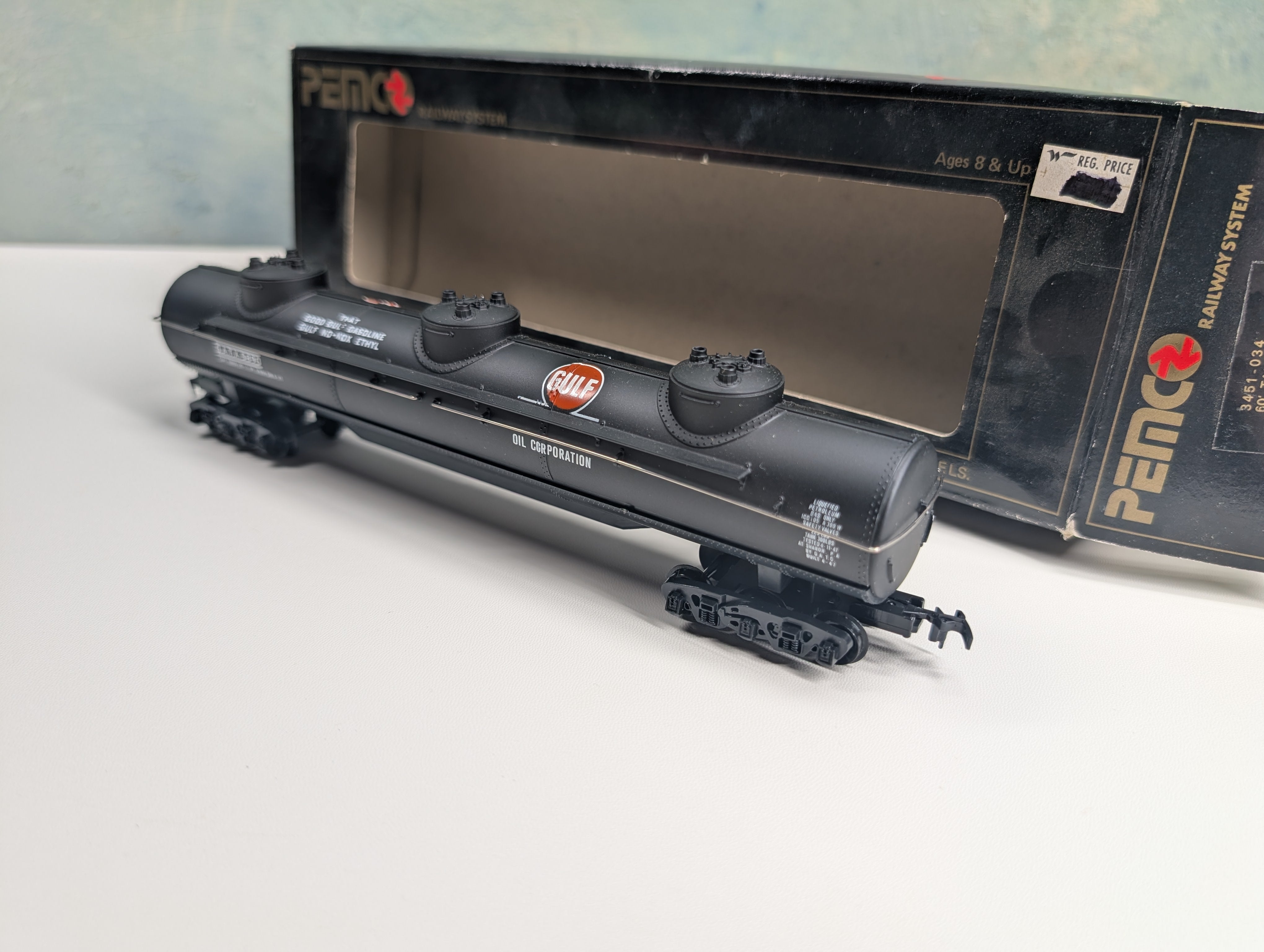 USED PEMCO 3451-034 HO Scale 60' Triple Dome Tank Car GULF GATX #5890