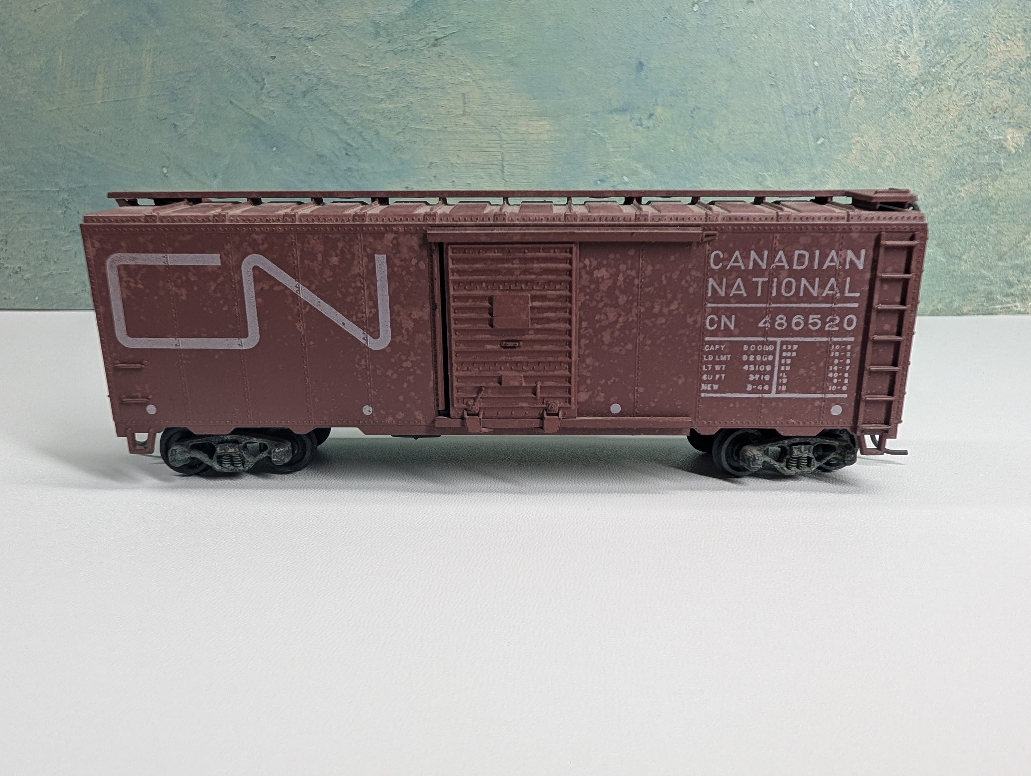 USED Athearn HO Scale 40' Box Car Canadian National CN #486520