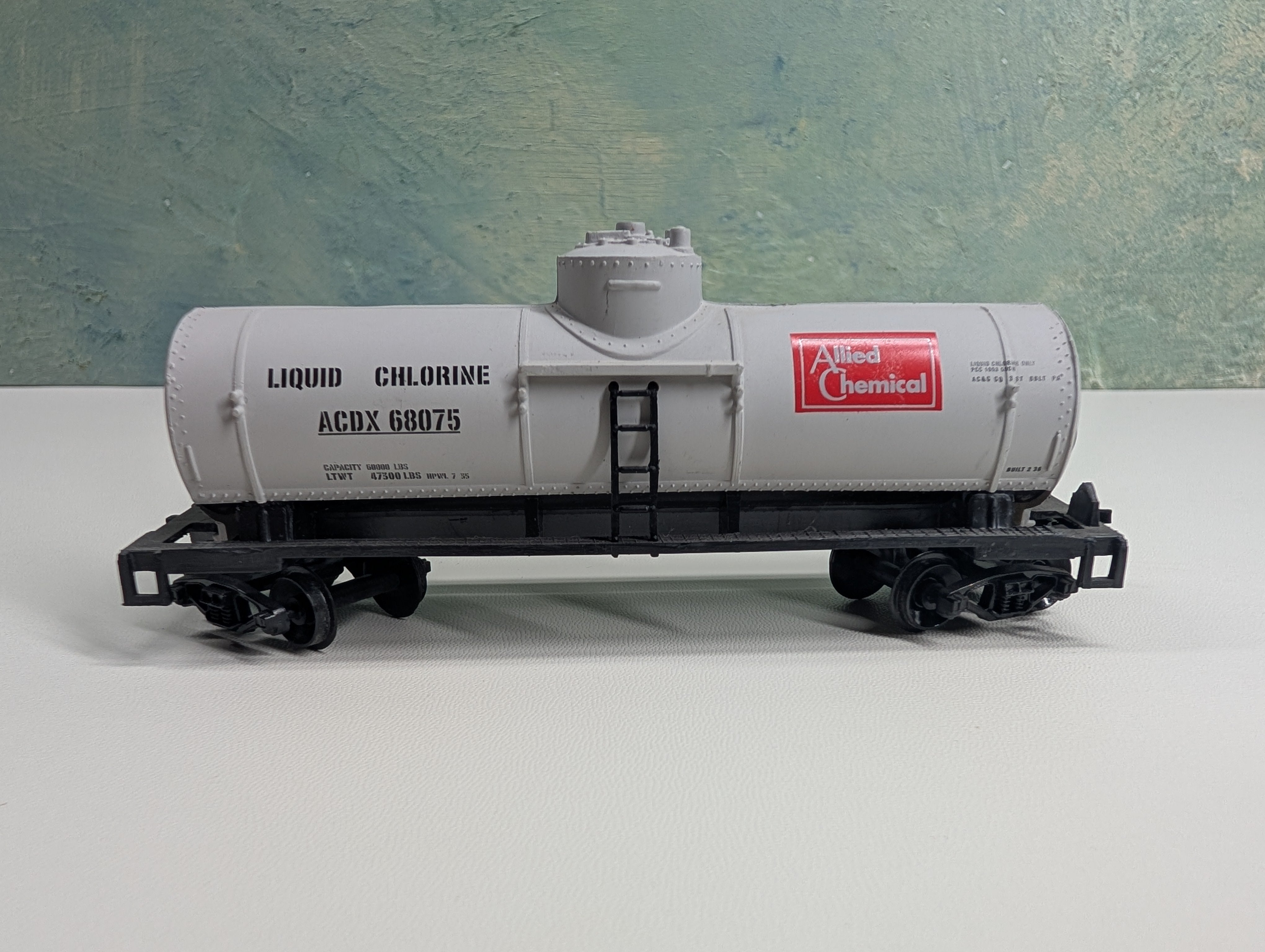 USED Life-Like HO Scale Single Dome Tank Car Allied Chemical ACDX #68075