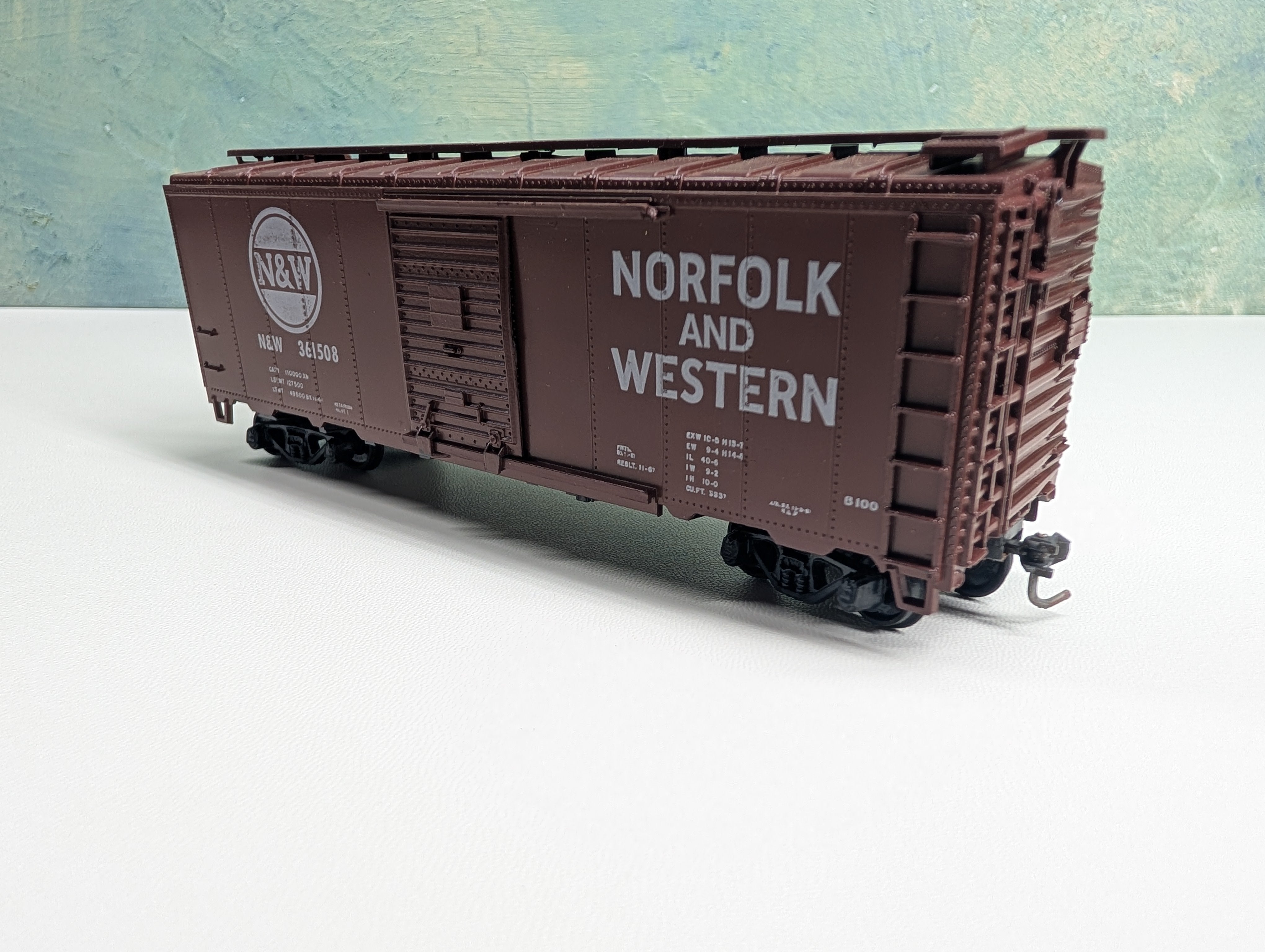 USED Athearn HO Scale 40' Box Car Norfolk & Western NW #361508