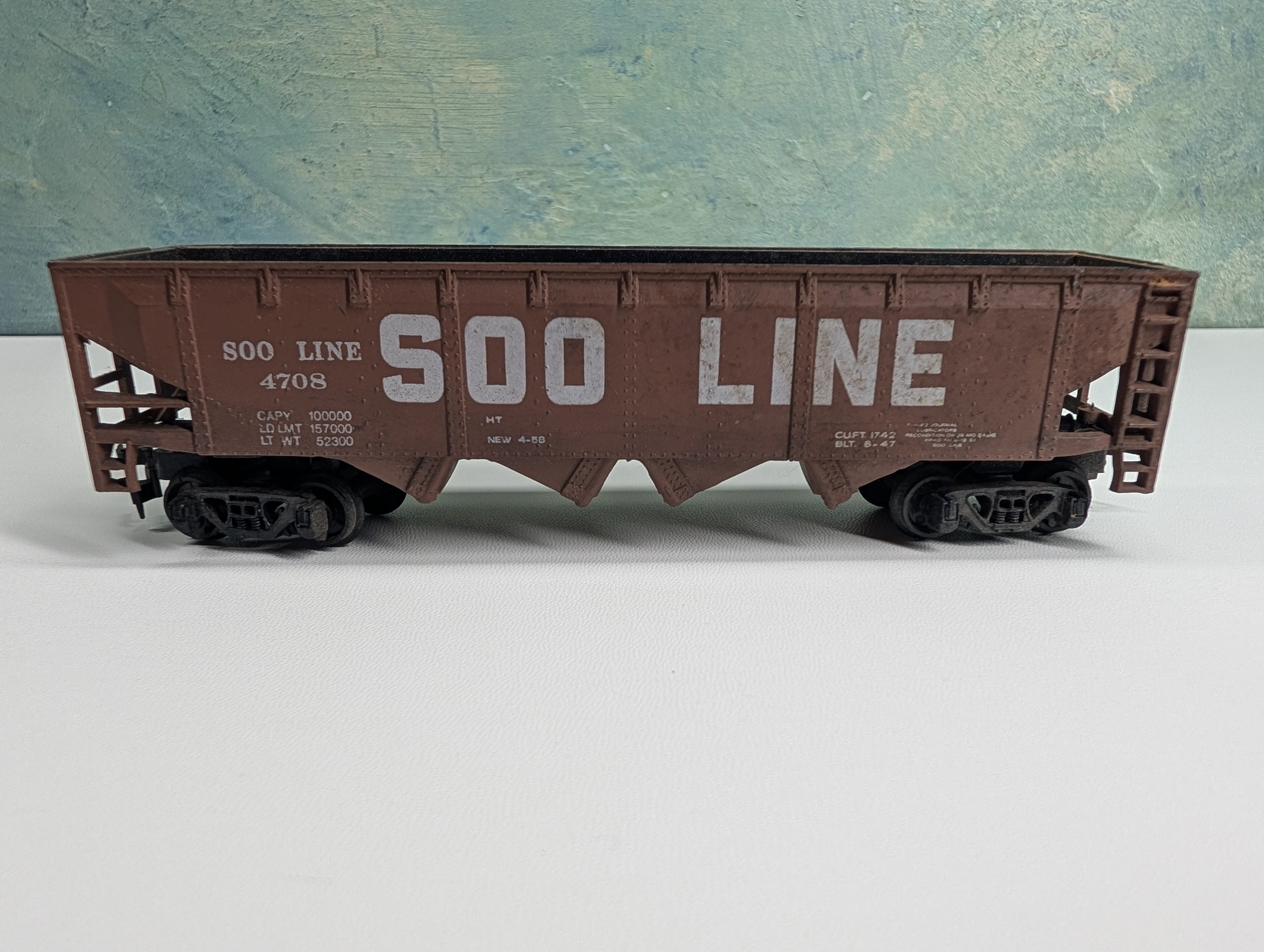 USED HO Scale Quad Hopper SOO Line #4708