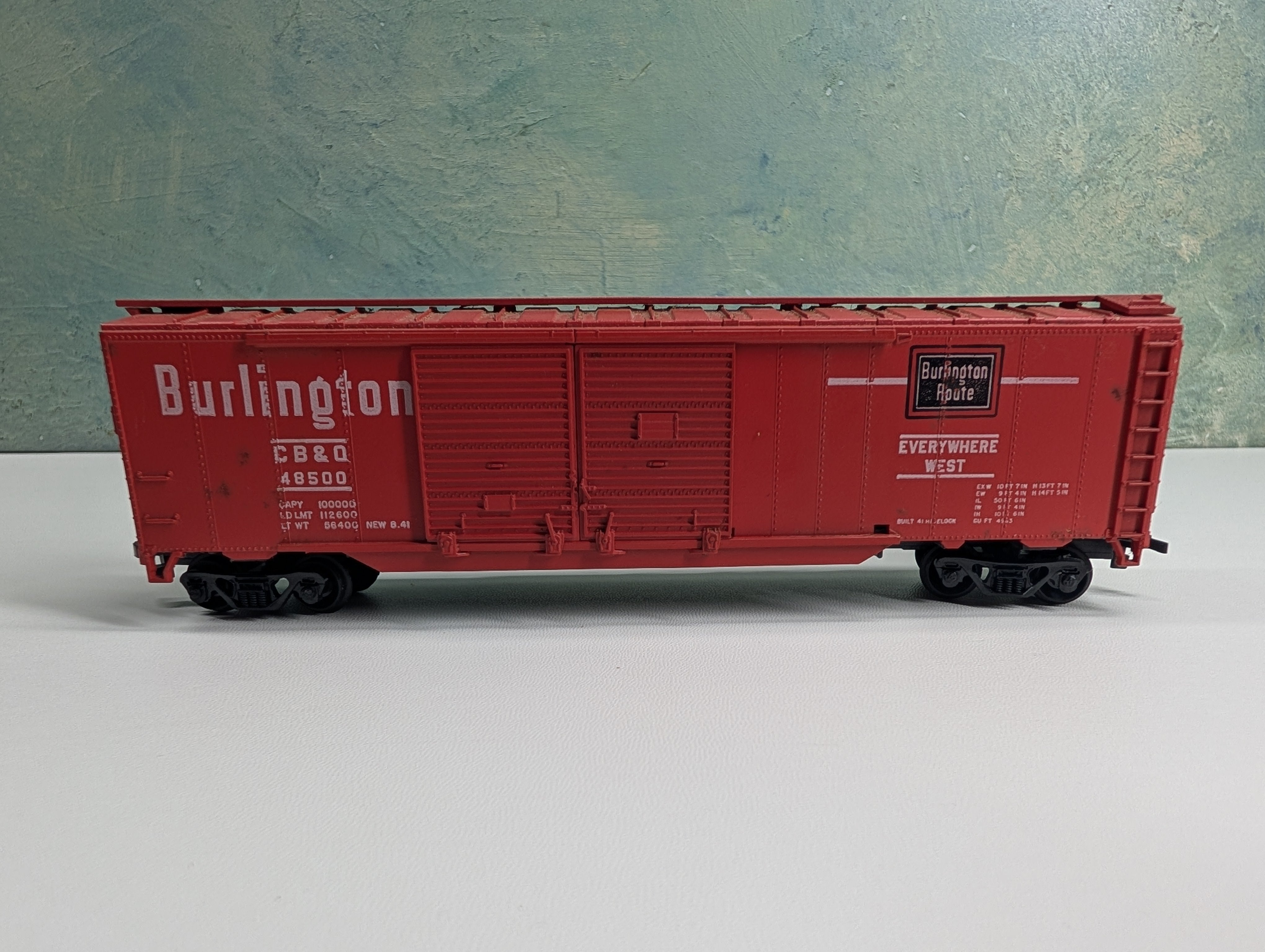 USED HO Scale 50' DD Box Car Burlington CB&Q #48500