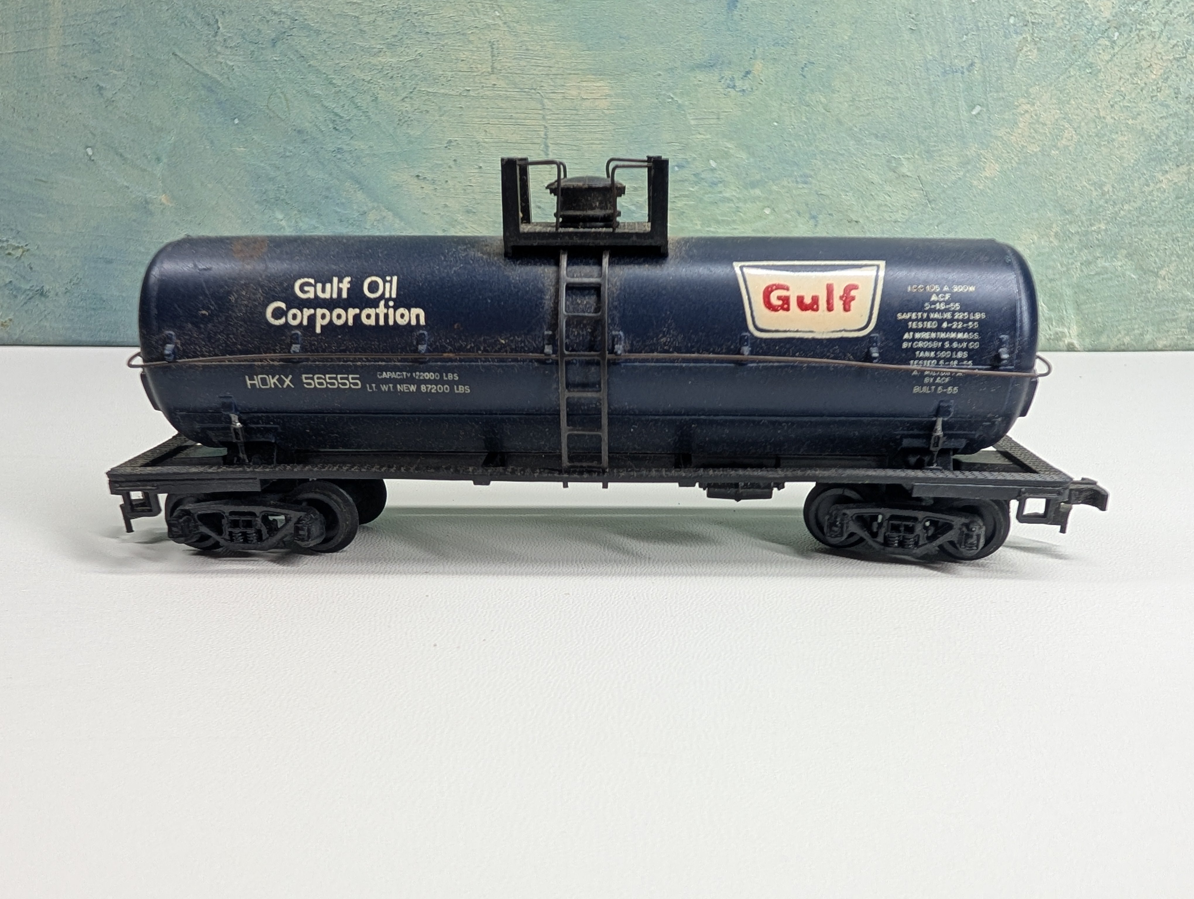 USED HO Scale Tank Car Gulf HDKX #56555
