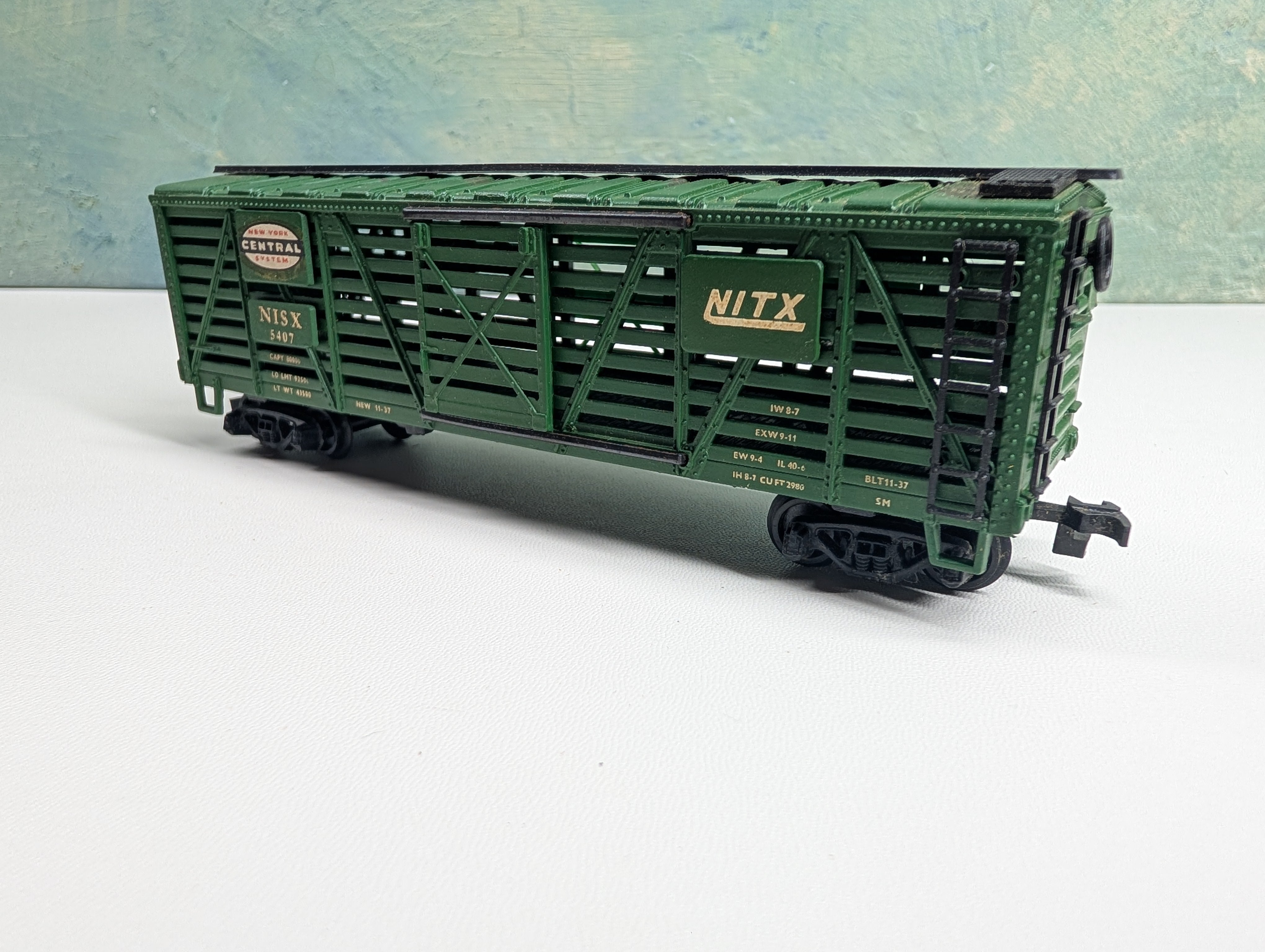 USED HO Scale Cattle Stock Car New York Central NISX #5407