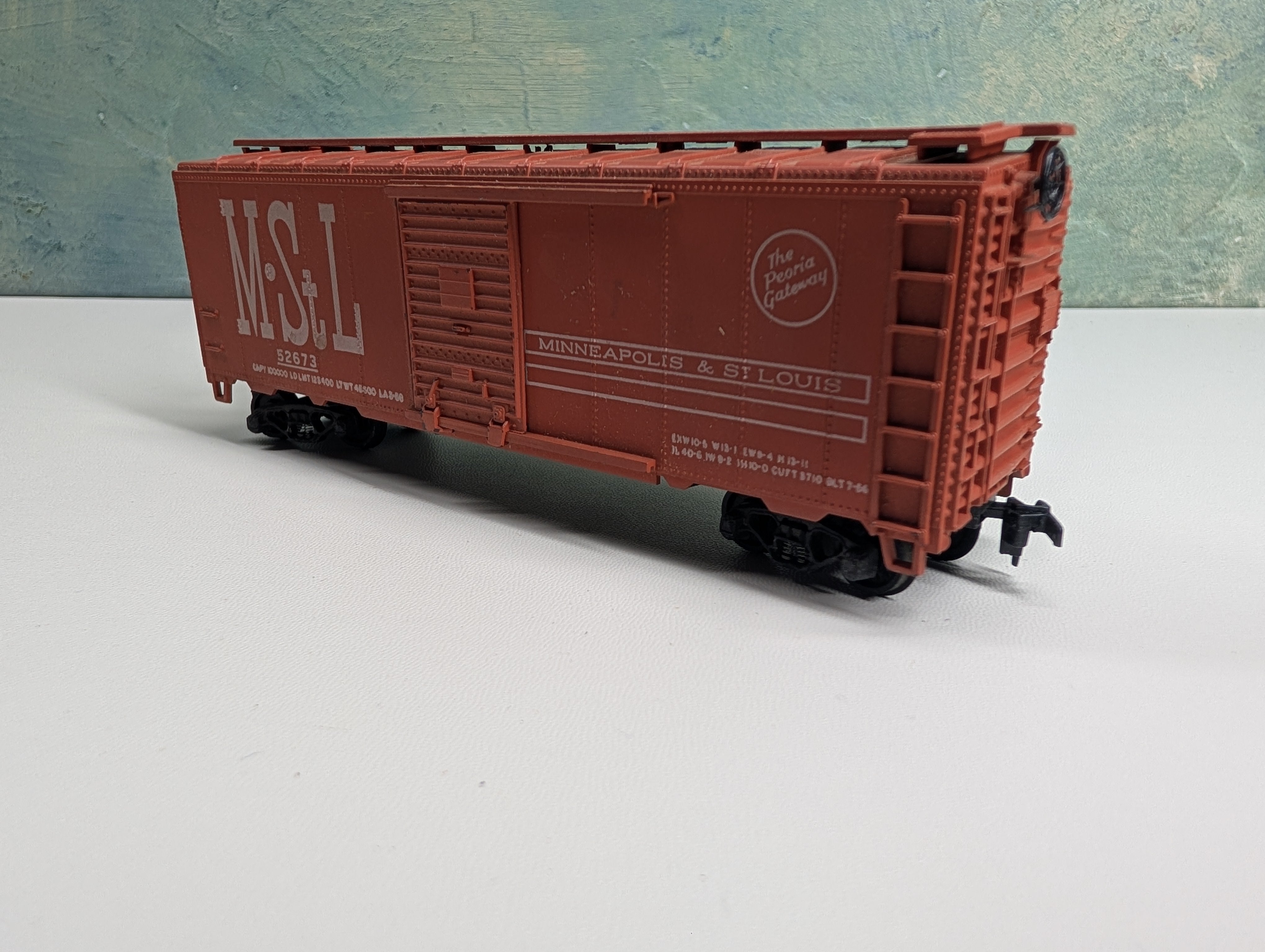 USED Athearn HO Scale 40' Box Car MStL #52673