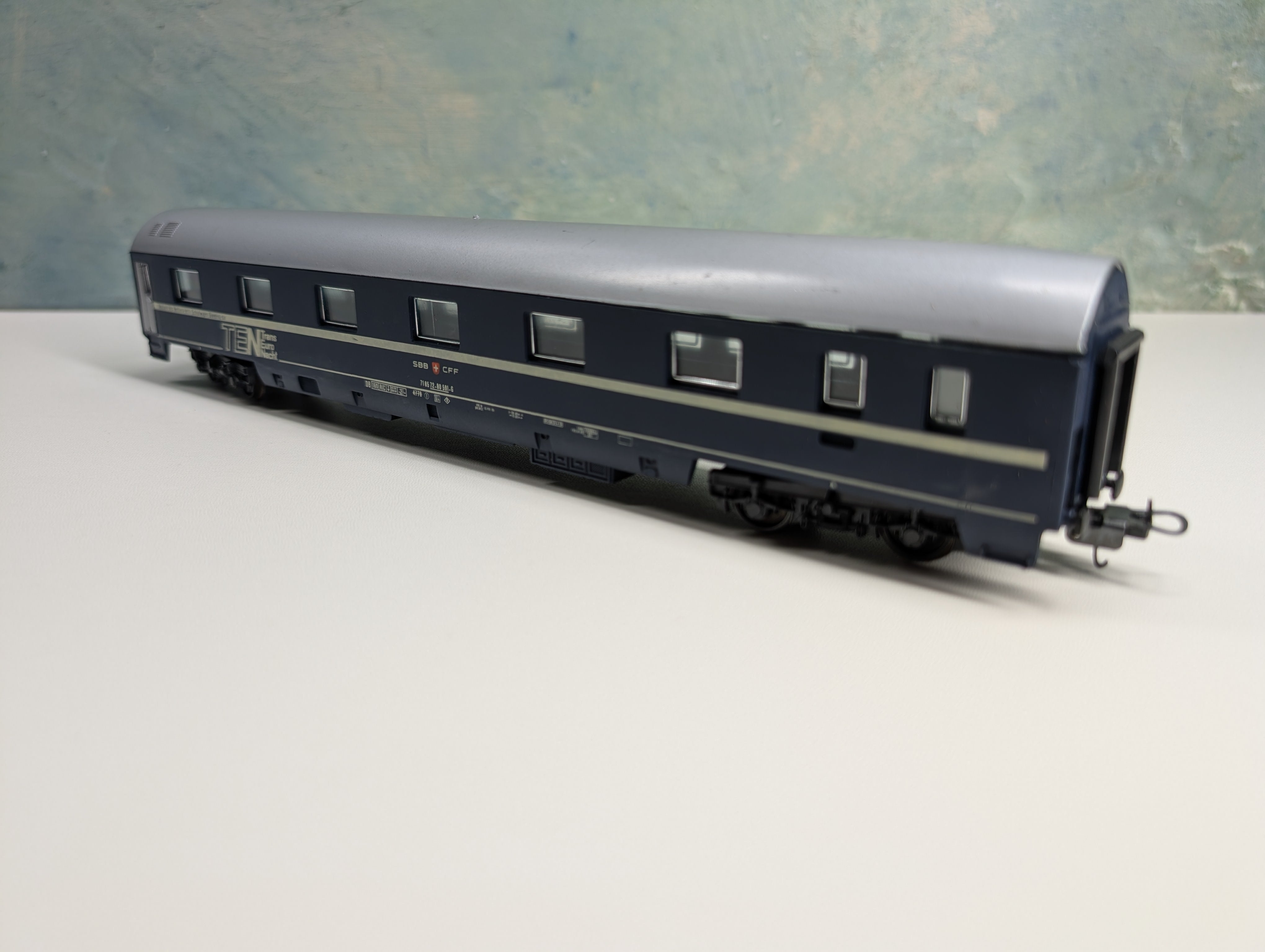 USED Lima HO Scale TEN Trans Euro Net Passenger Car #718572-80591-G