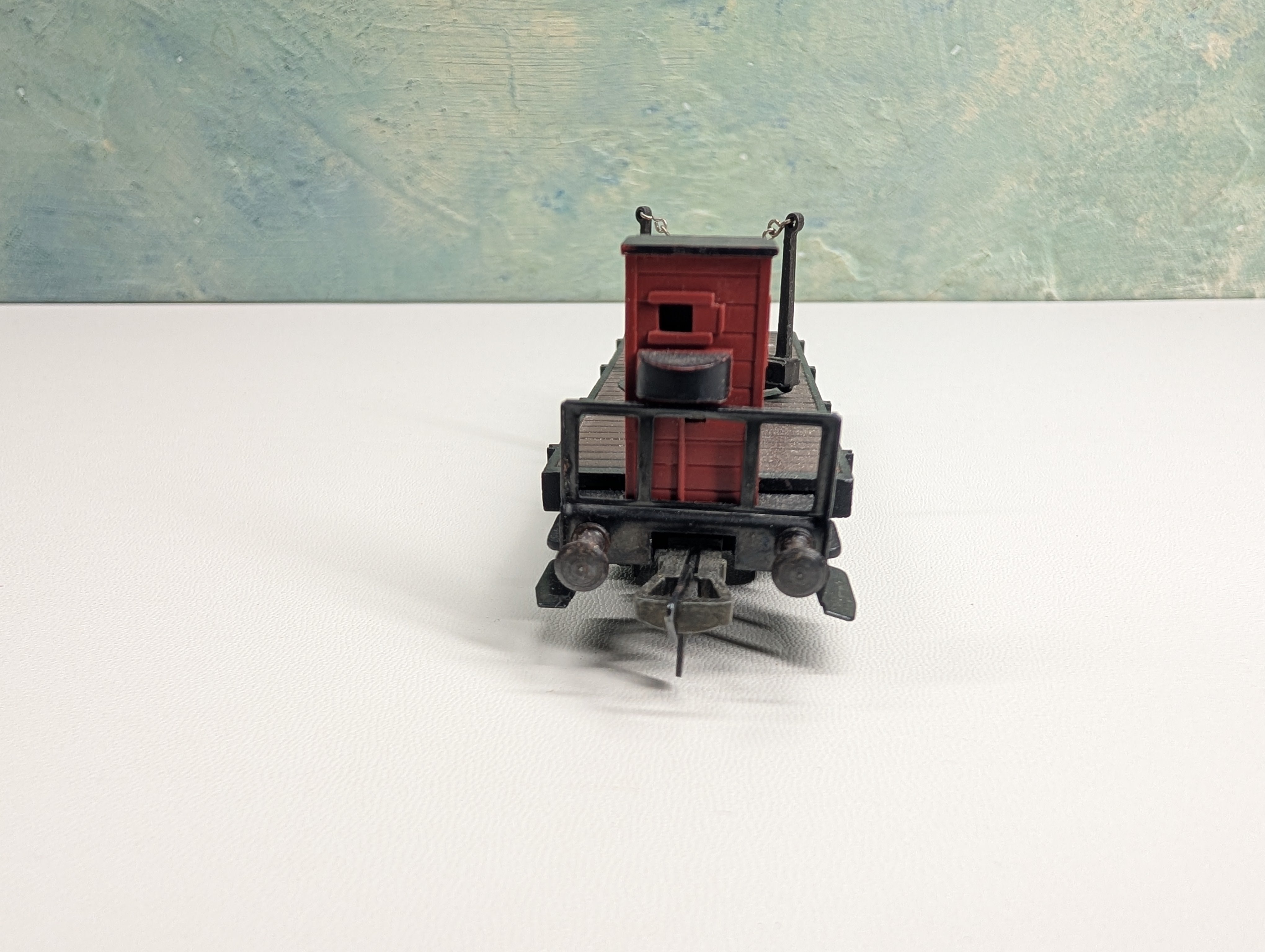 USED Fleischmann HO Scale Turntable Flat Car w/ Brakeman's Cab