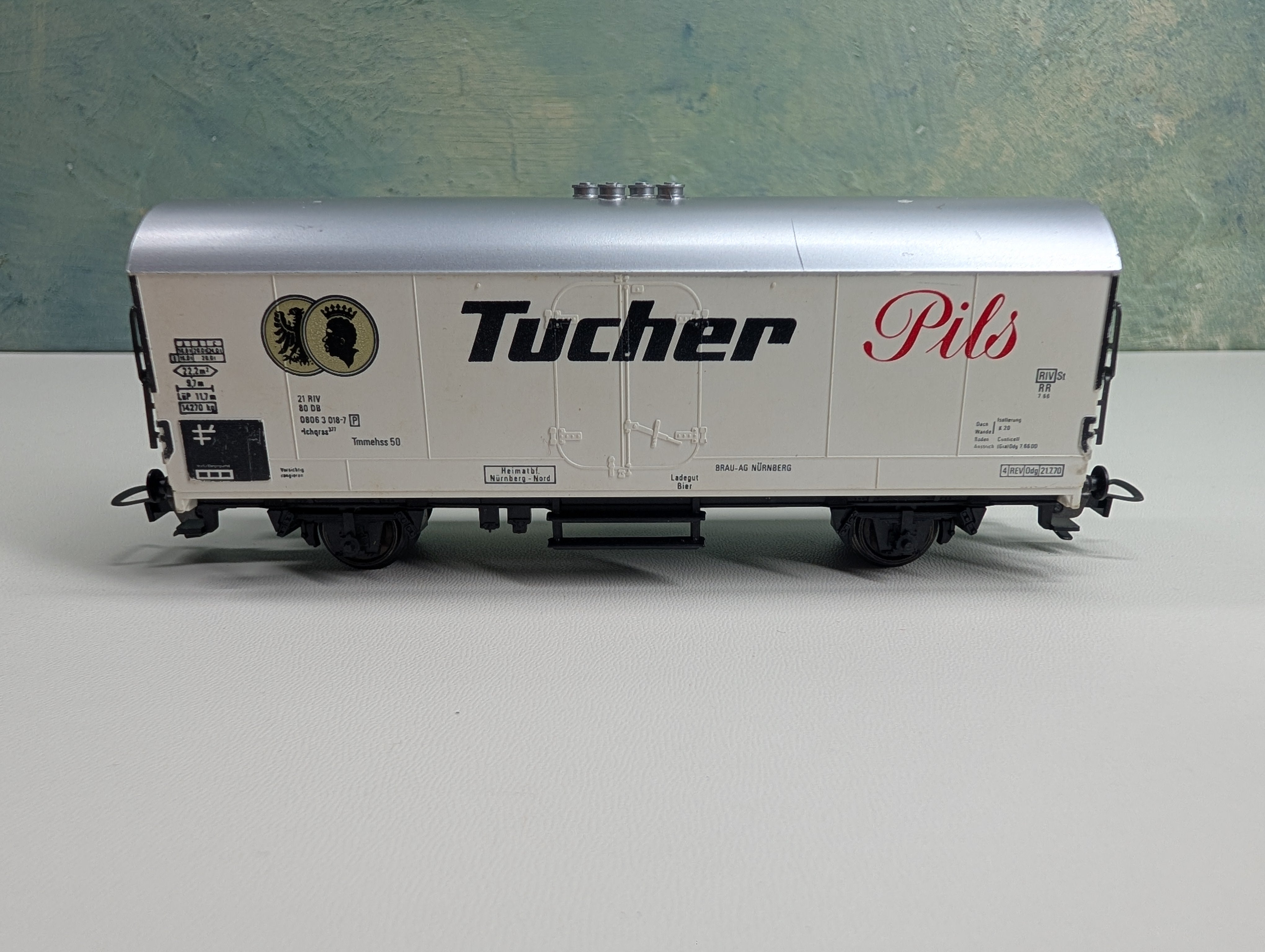 USED Fleischmann HO Scale Beer Wagon, Beer Car Tucher Pils