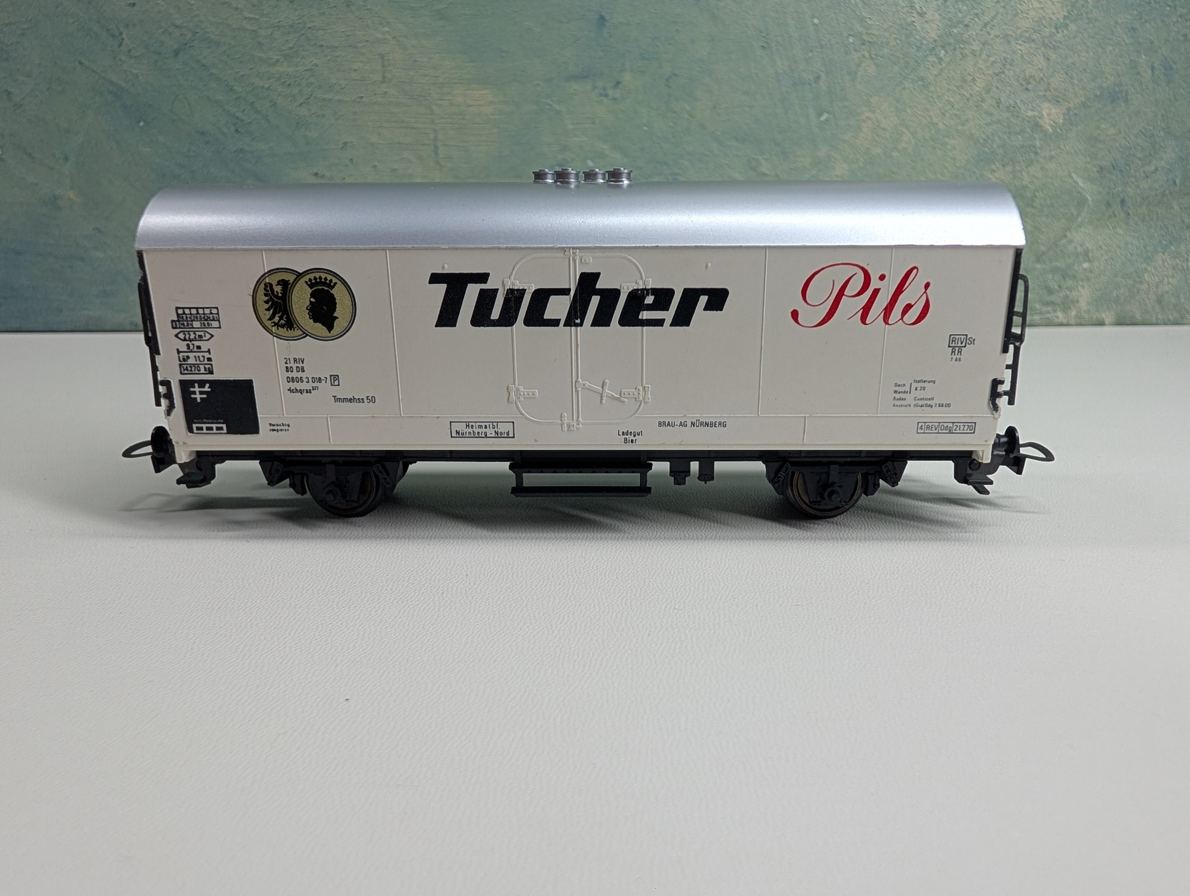 USED Fleischmann HO Scale Beer Wagon, Beer Car Tucher Pils