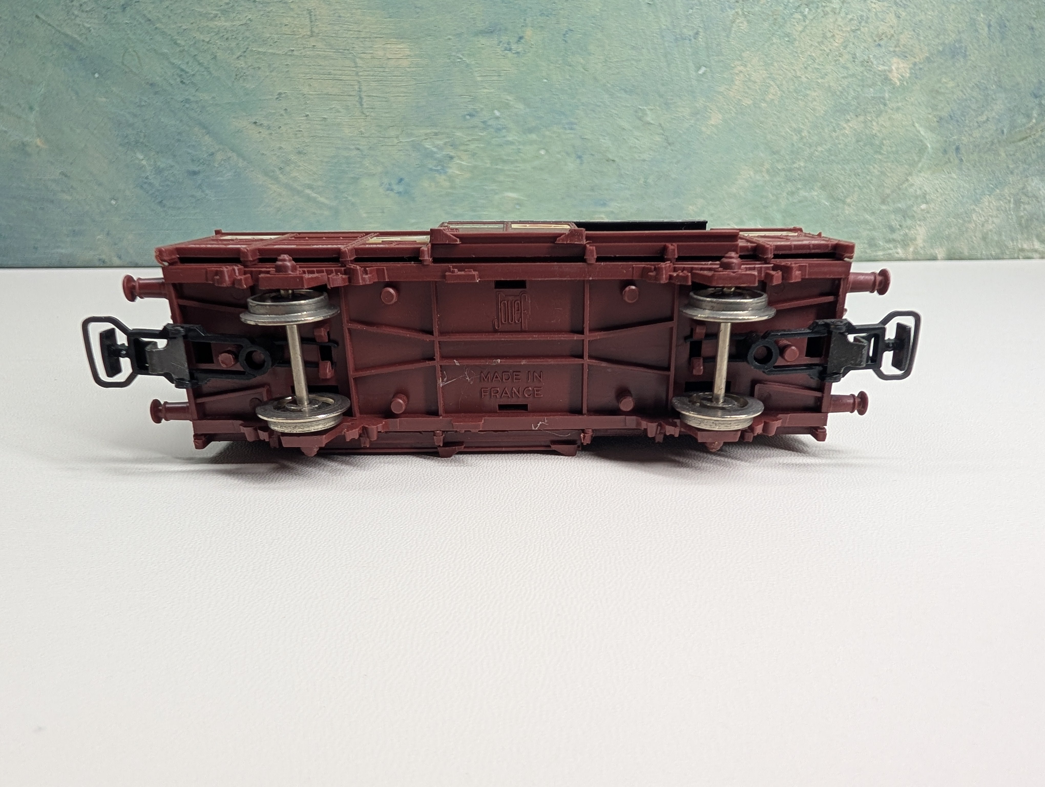 USED Jouef HO Scale Covered Wagon with Doors Sernam