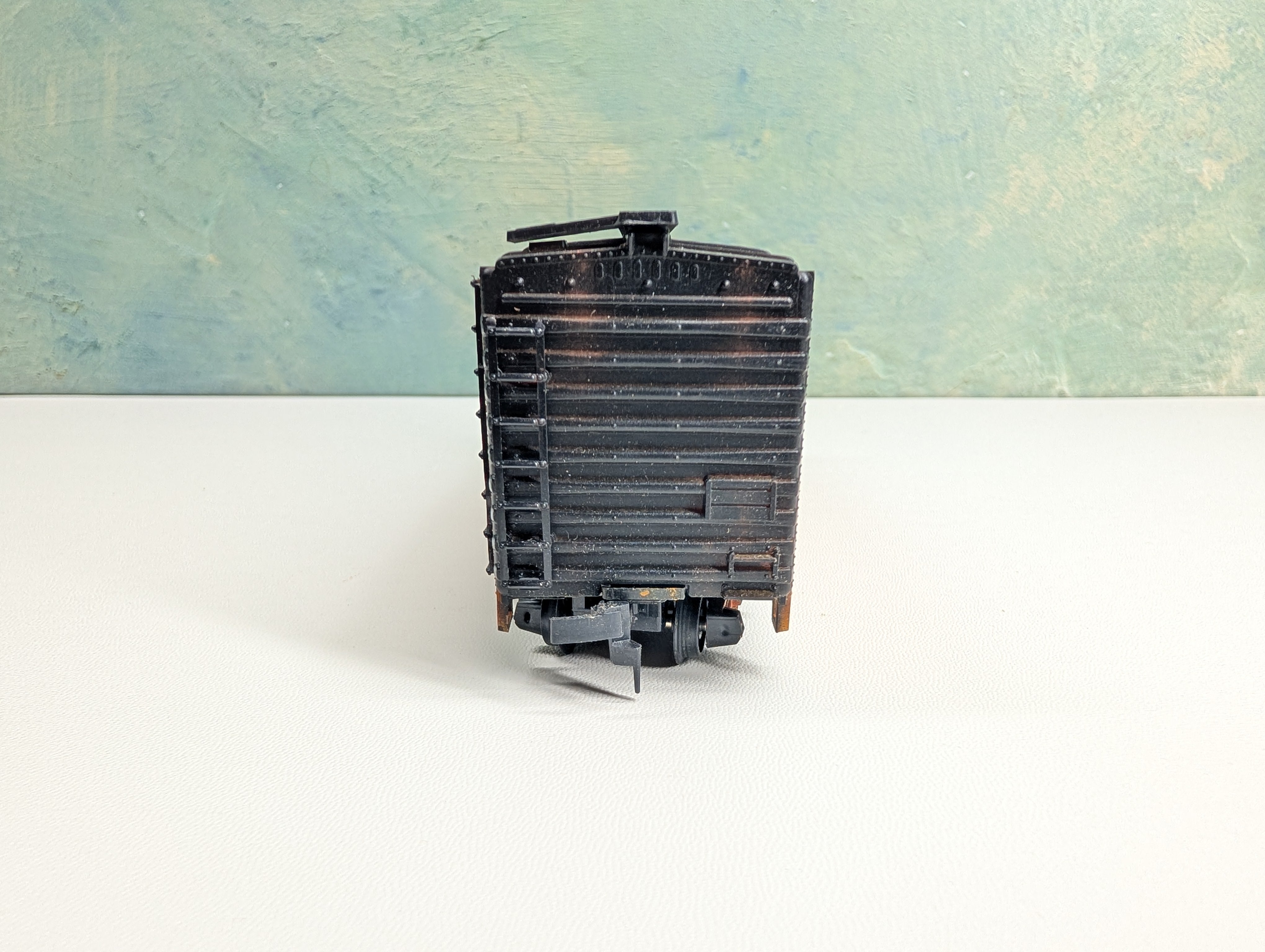 USED Roco HO Scale 40' Reefer Santa Fe SFRD #35829 Weathered