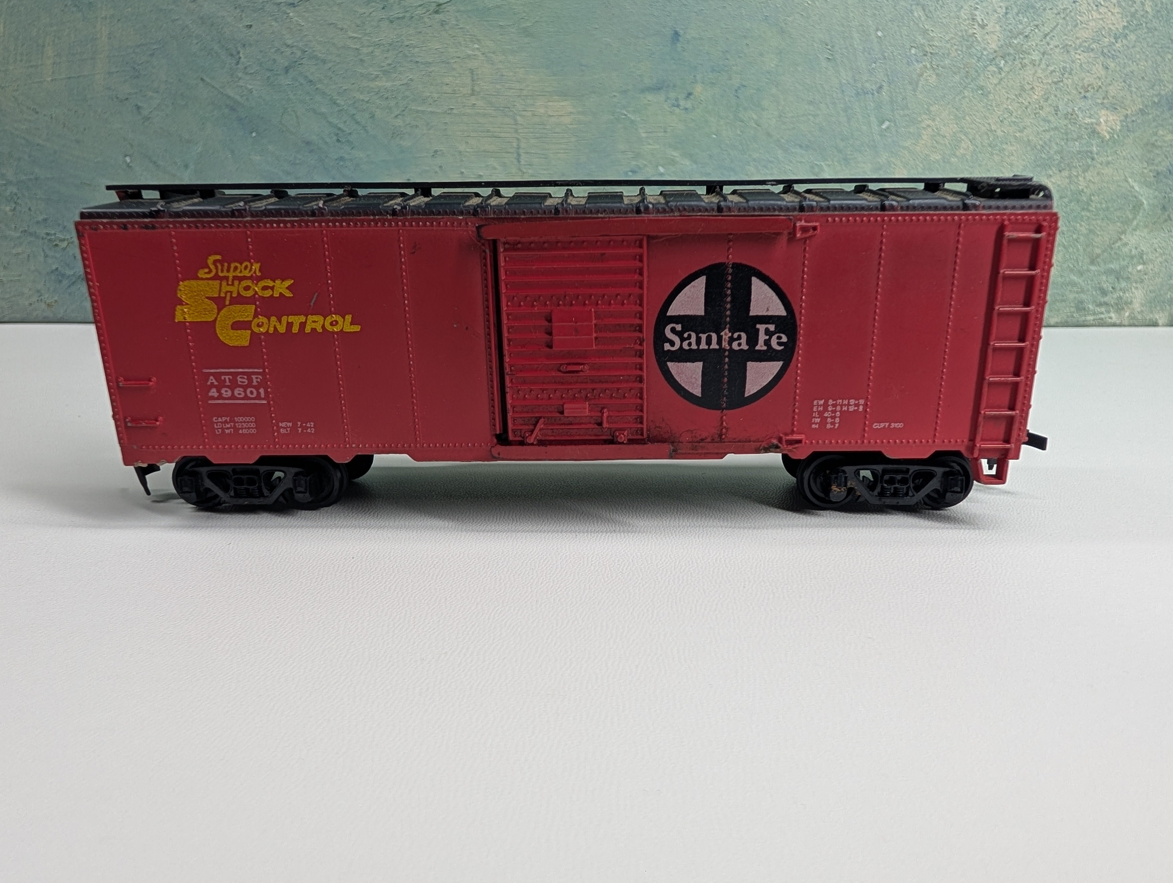 USED Bachmann HO Scale 40' Box Car Santa Fe ATSF #49601