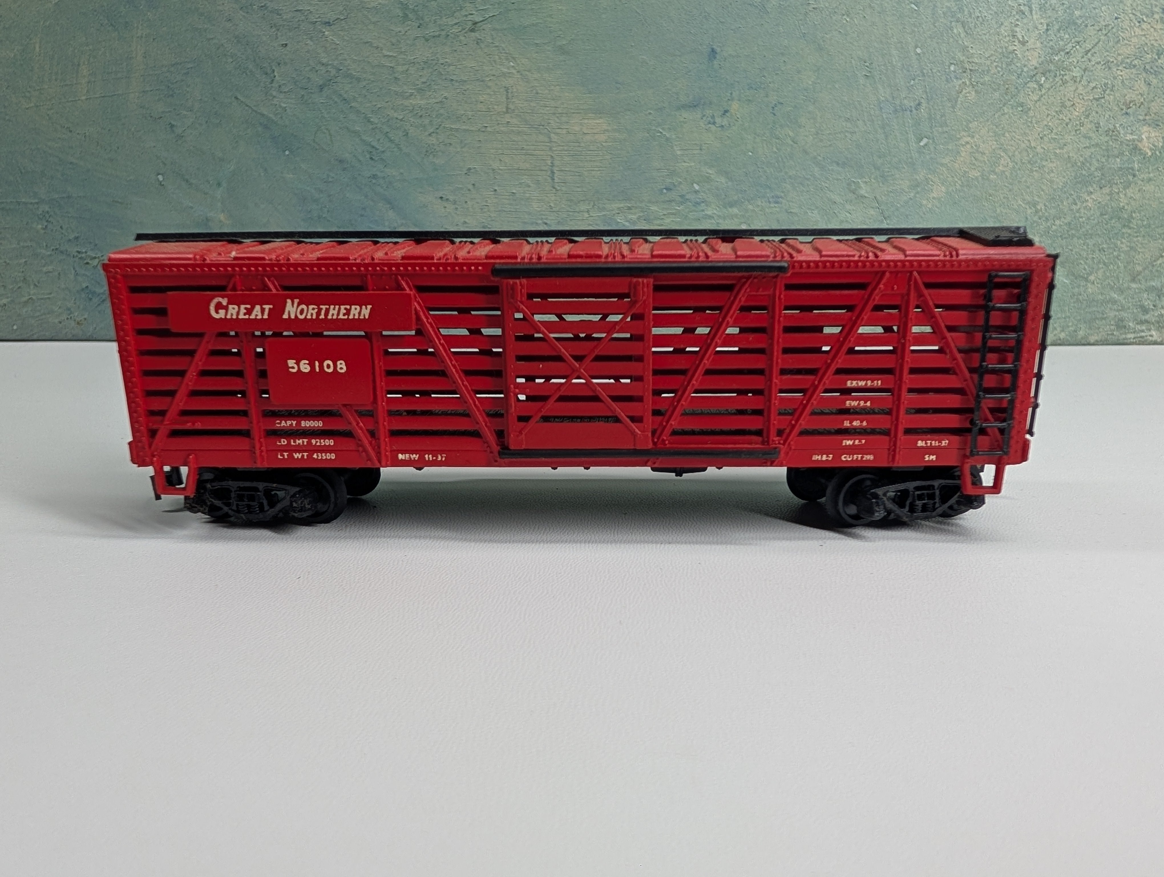 USED HO Scale Cattle Stock Car Great Northern GN #56108