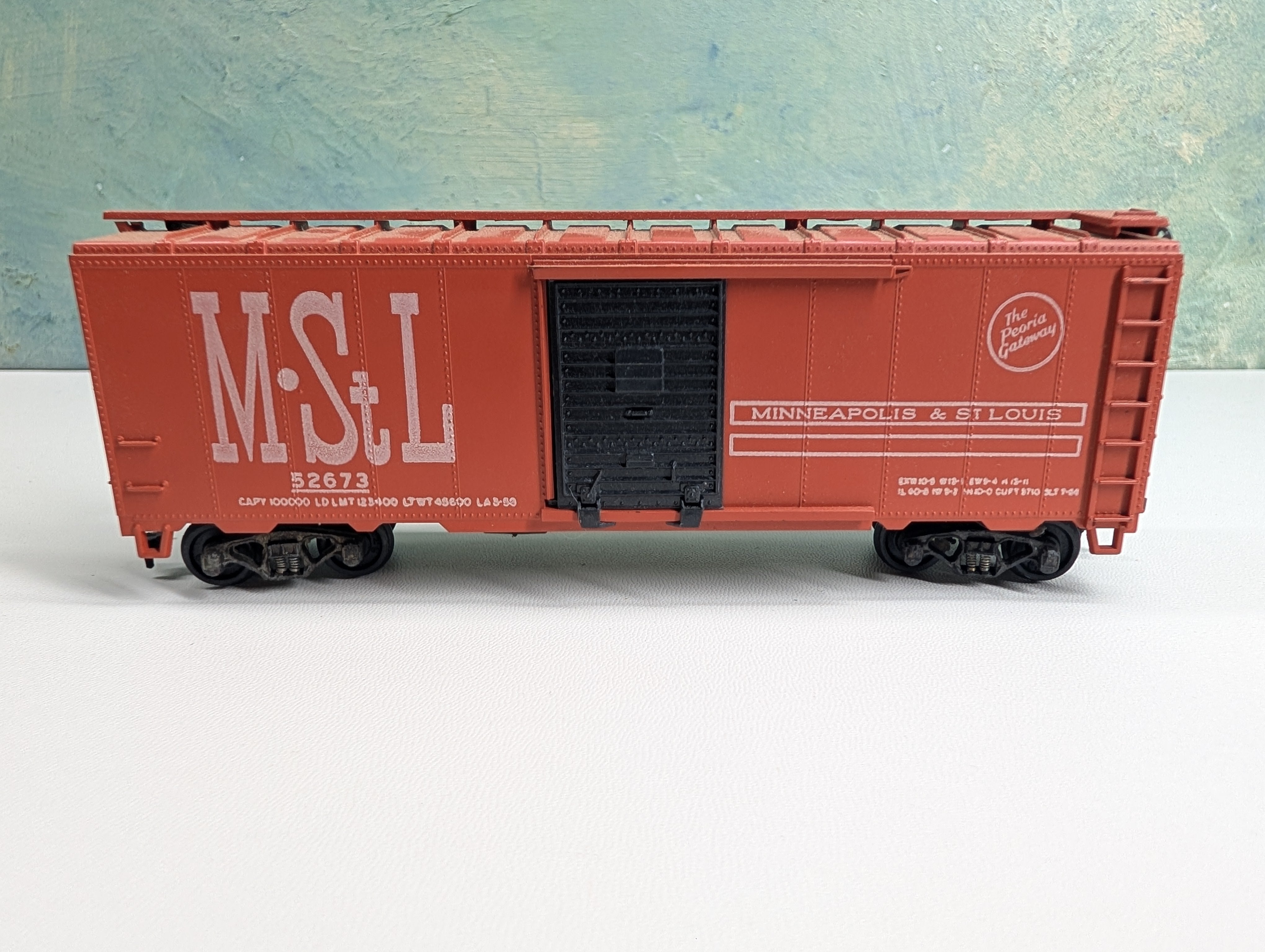 USED Athearn HO Scale 40' Box Car MStL #52673