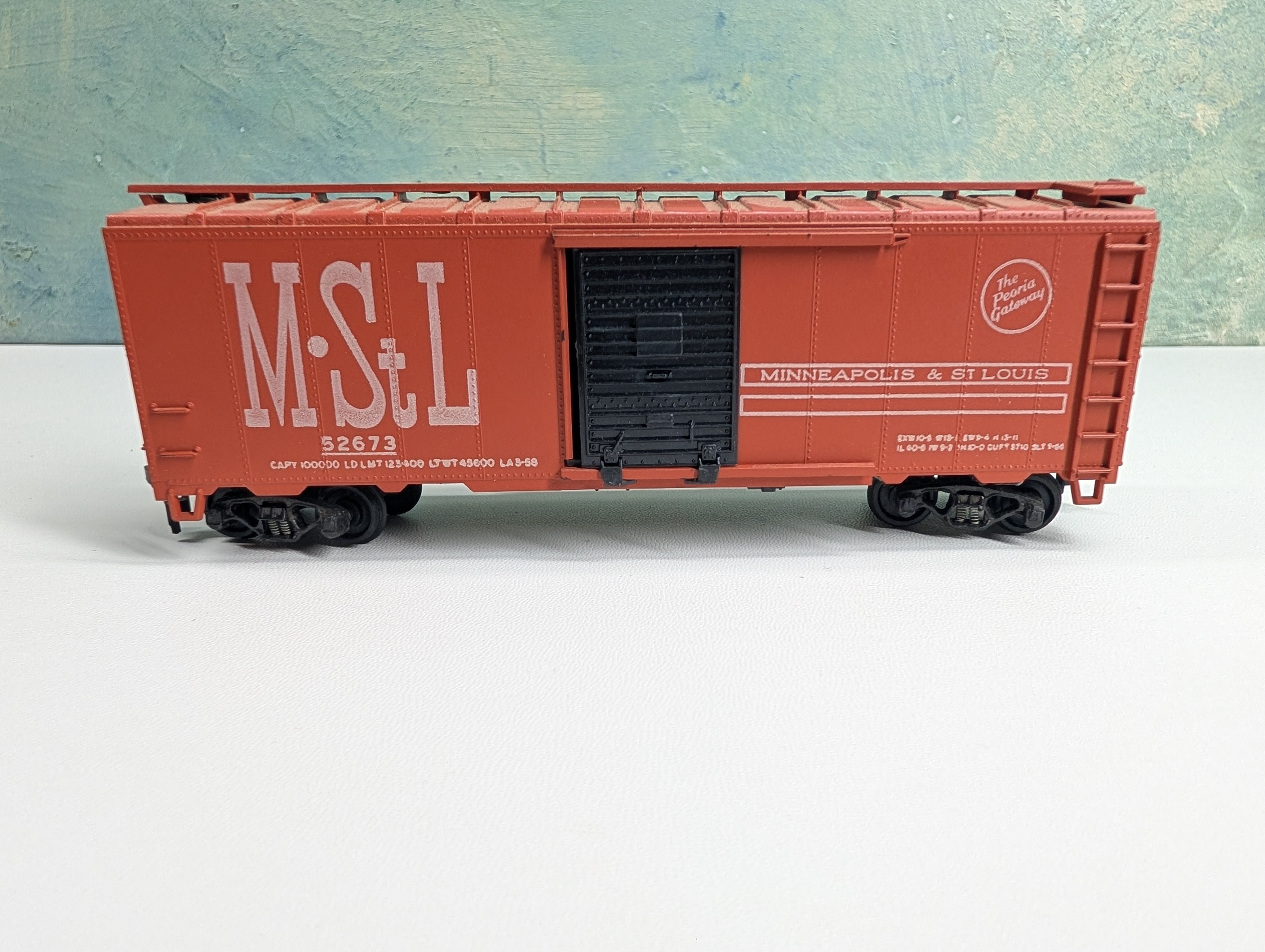 USED Athearn HO Scale 40' Box Car MStL #52673
