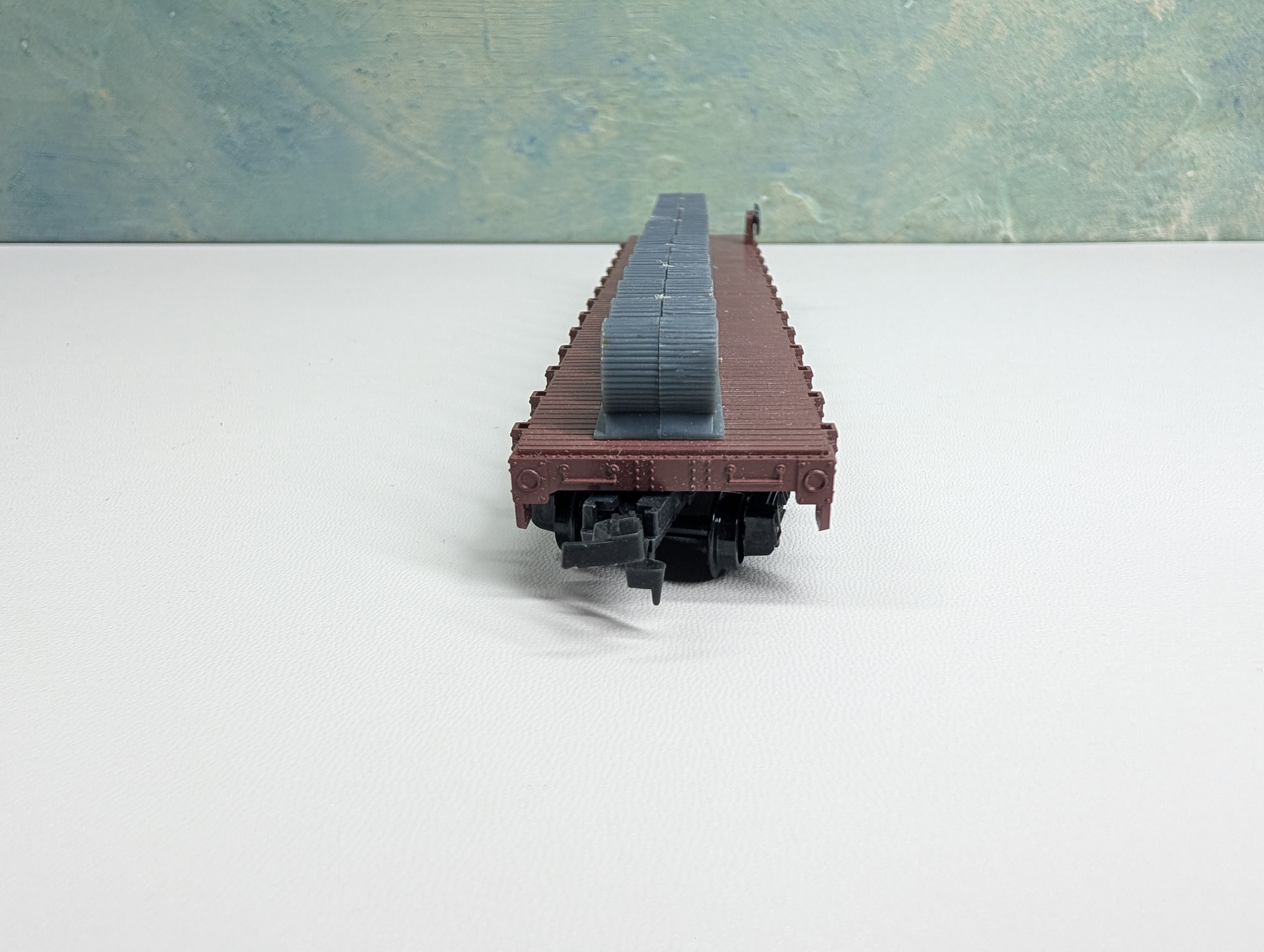 USED Lima HO Scale Flat Car with Coil Load Pennsylvania PRR #469617