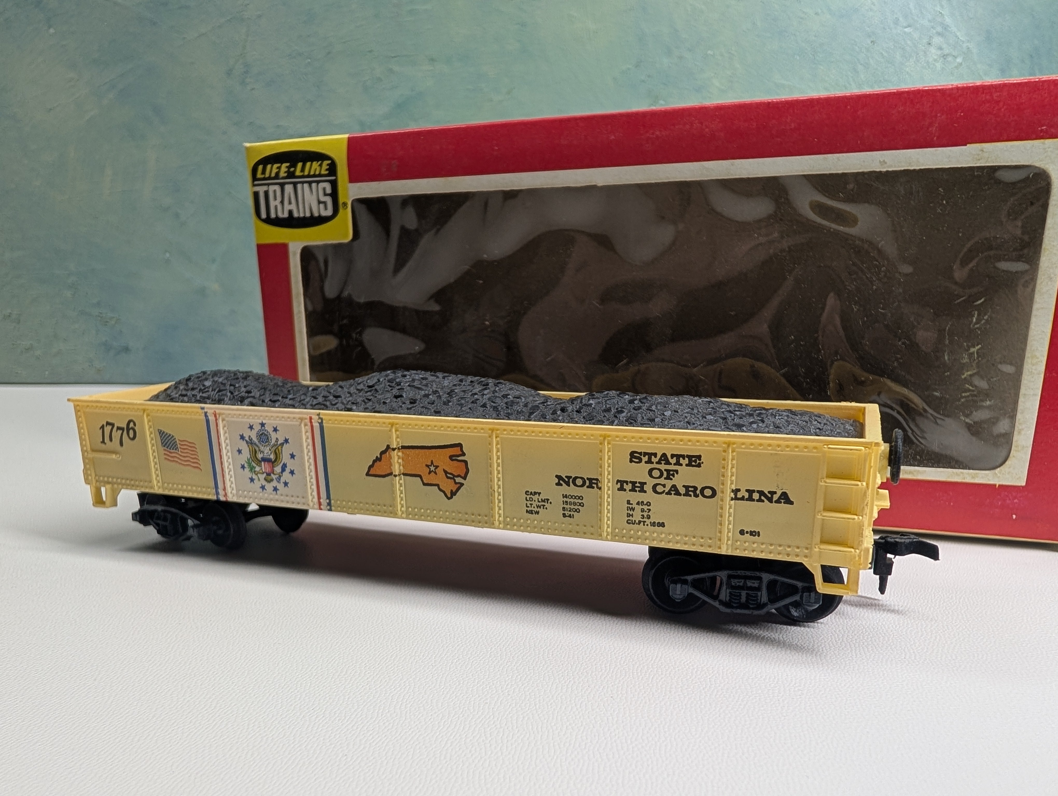 USED Life-Like HO Scale State Gondola North Carolina