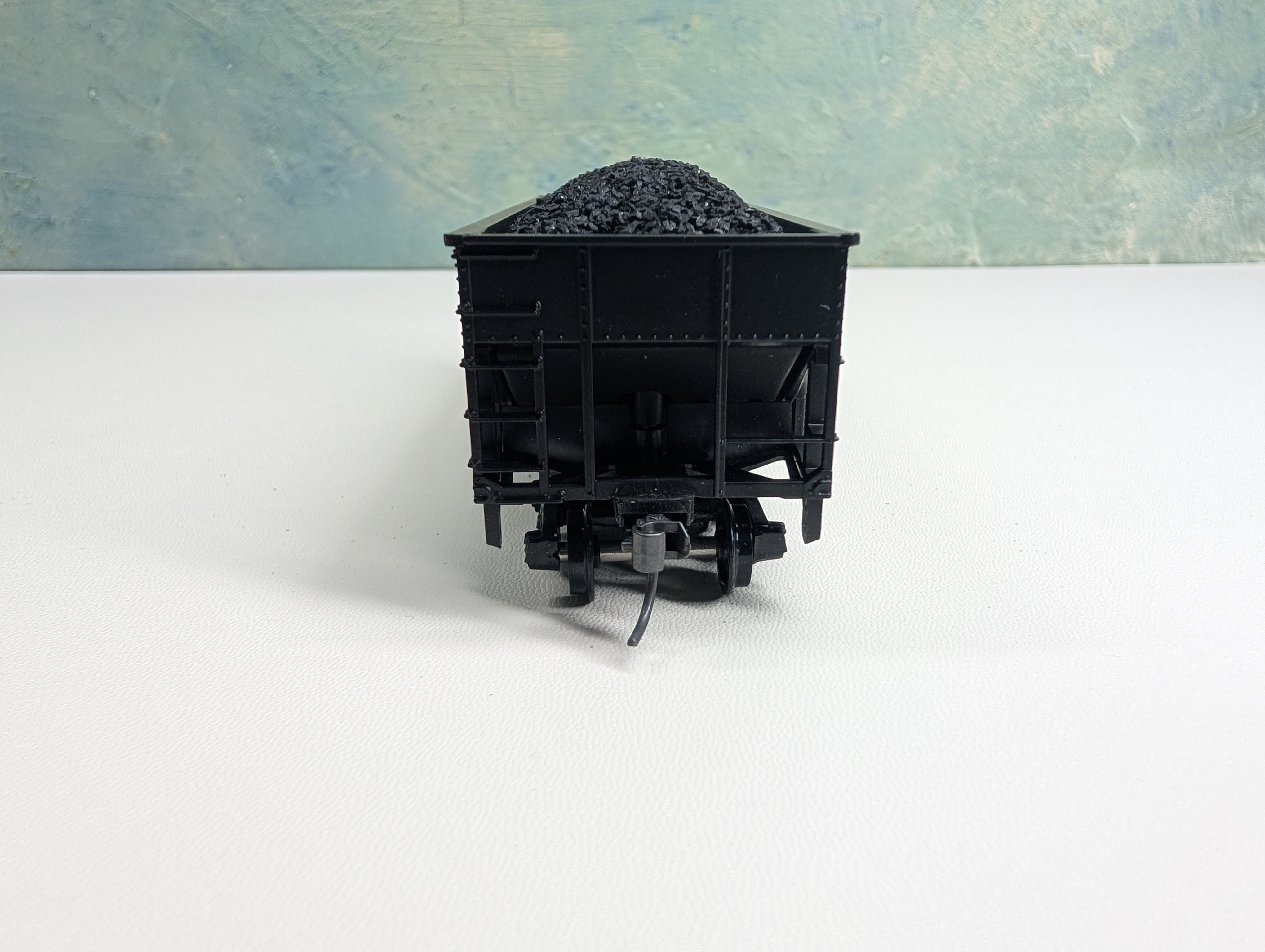 USED Athearn HO Scale 2 Bay Open Hopper w/ Coal Load Pennsylvania PRR #220304 3rd Rail Graphics Custom