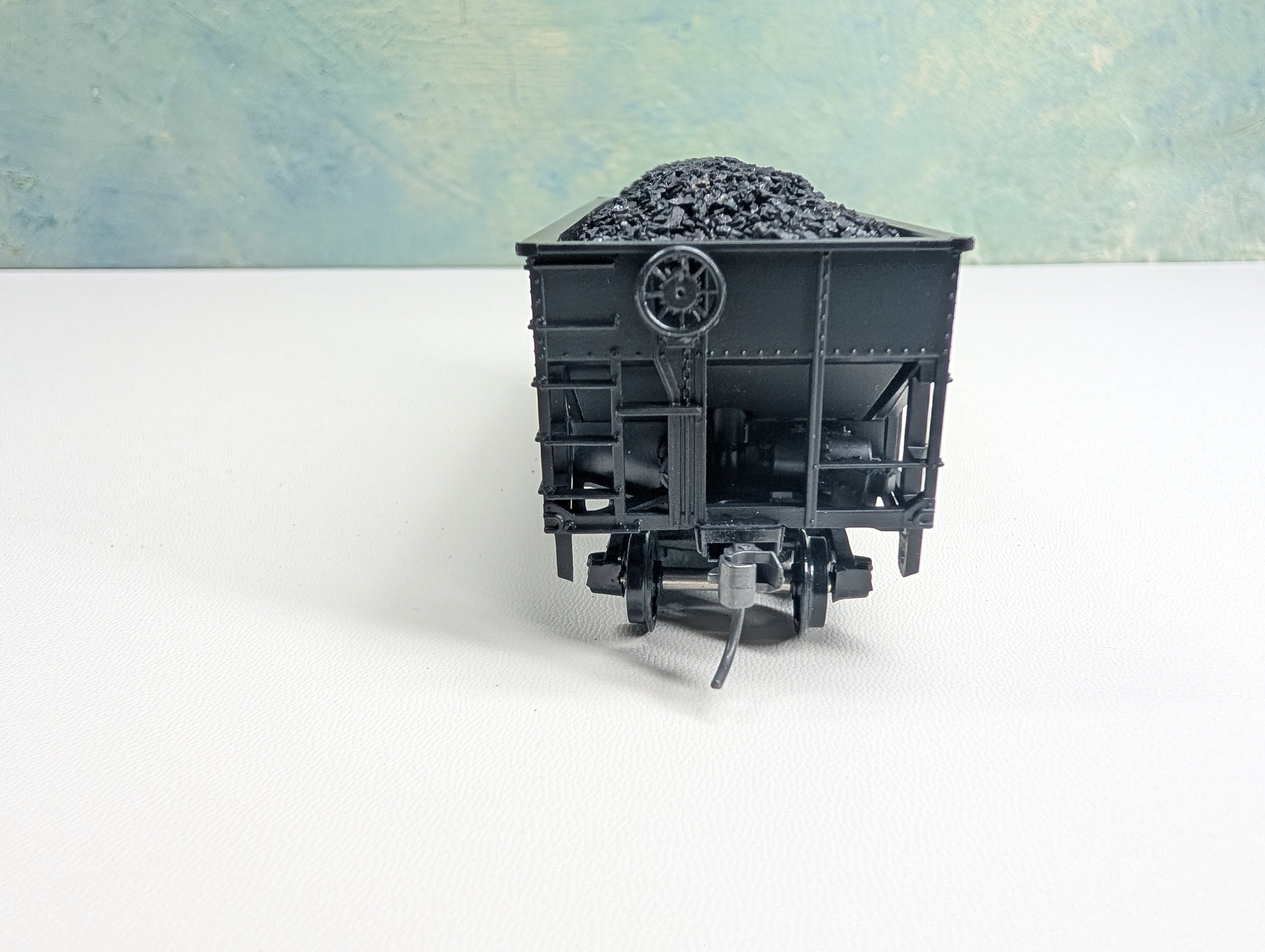 USED Athearn HO Scale 2 Bay Open Hopper w/ Coal Load Pennsylvania PRR #220304 3rd Rail Graphics Custom