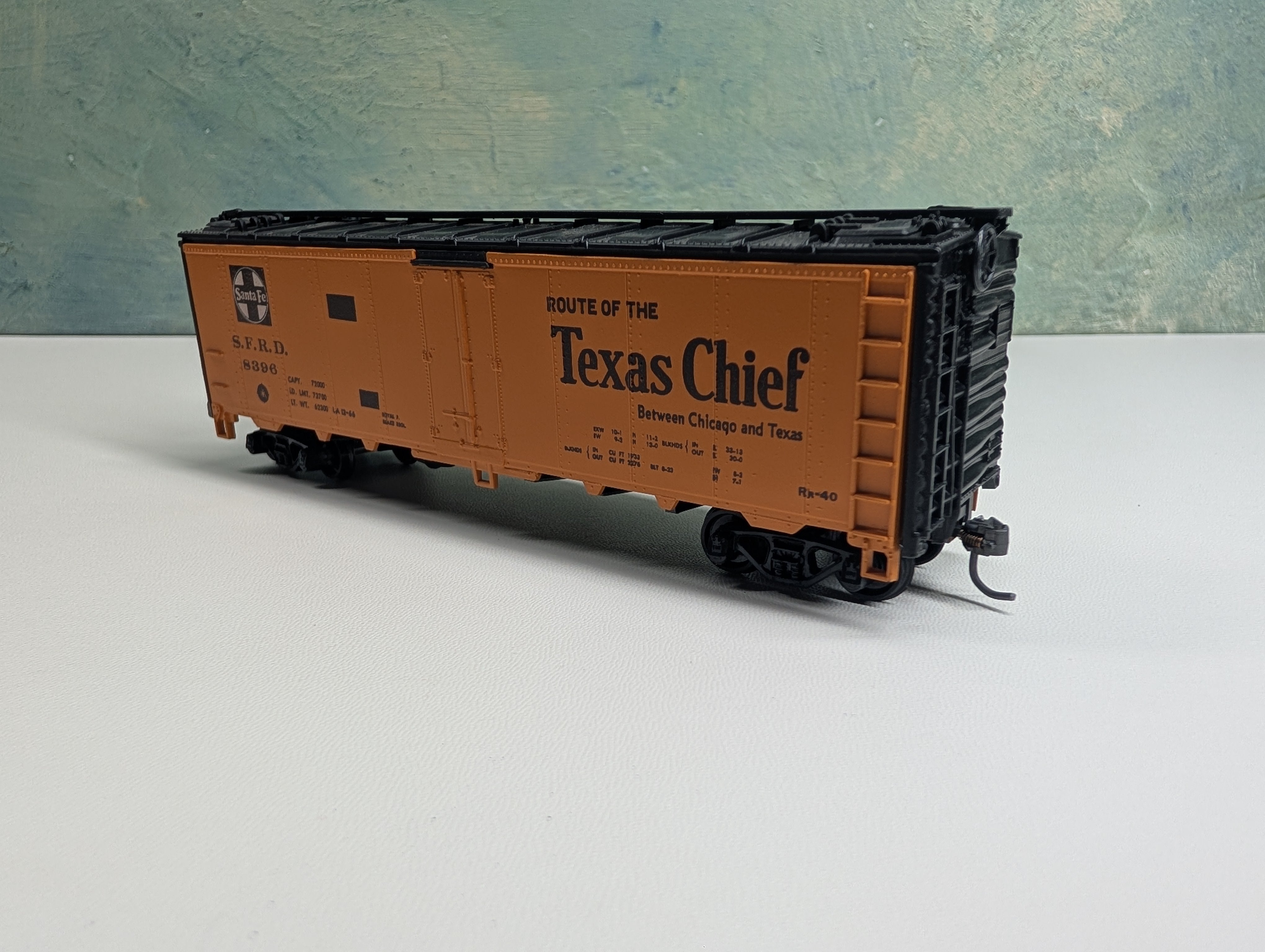 USED Athearn HO Scale 40' Reefer Santa Fe SFRD #8396