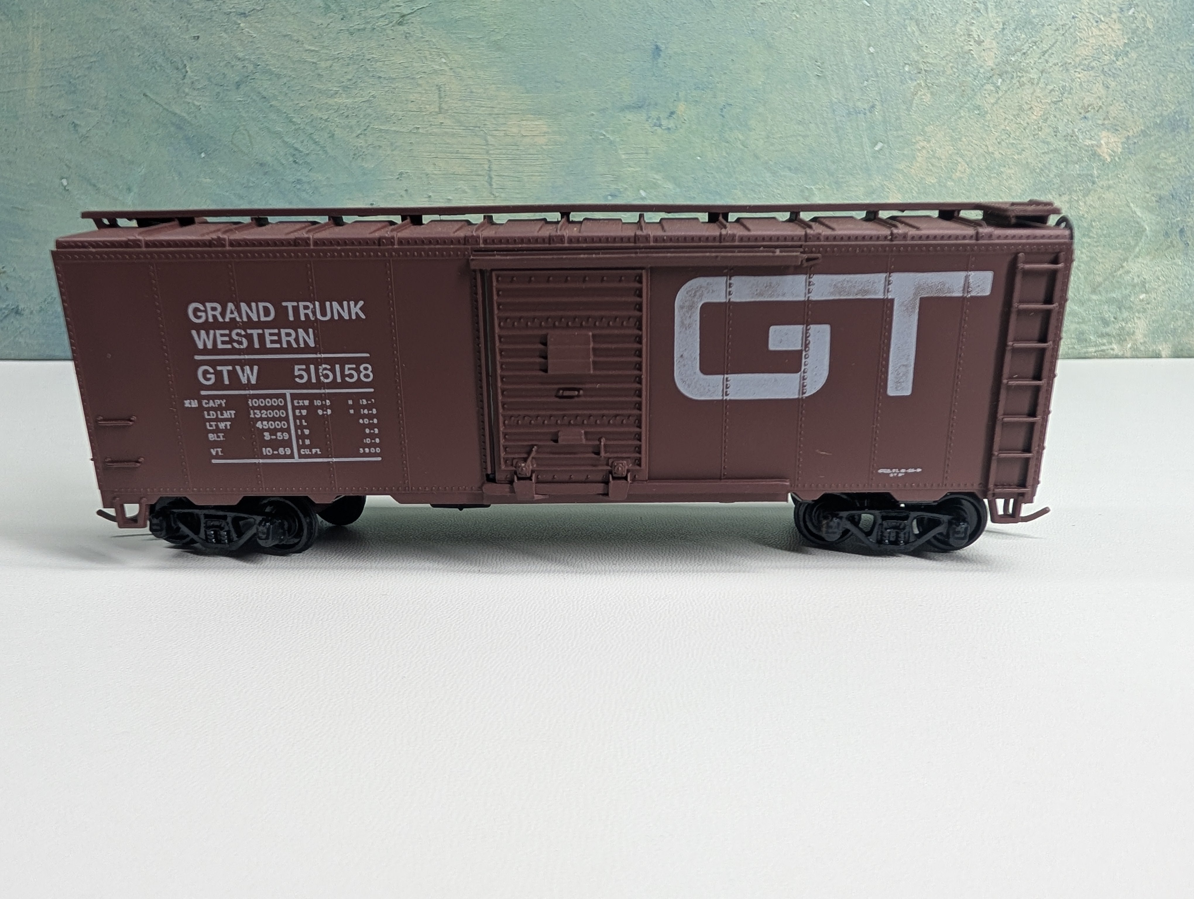 USED Athearn HO Scale 40' Box Car Grand Trunk Western GTW #516158