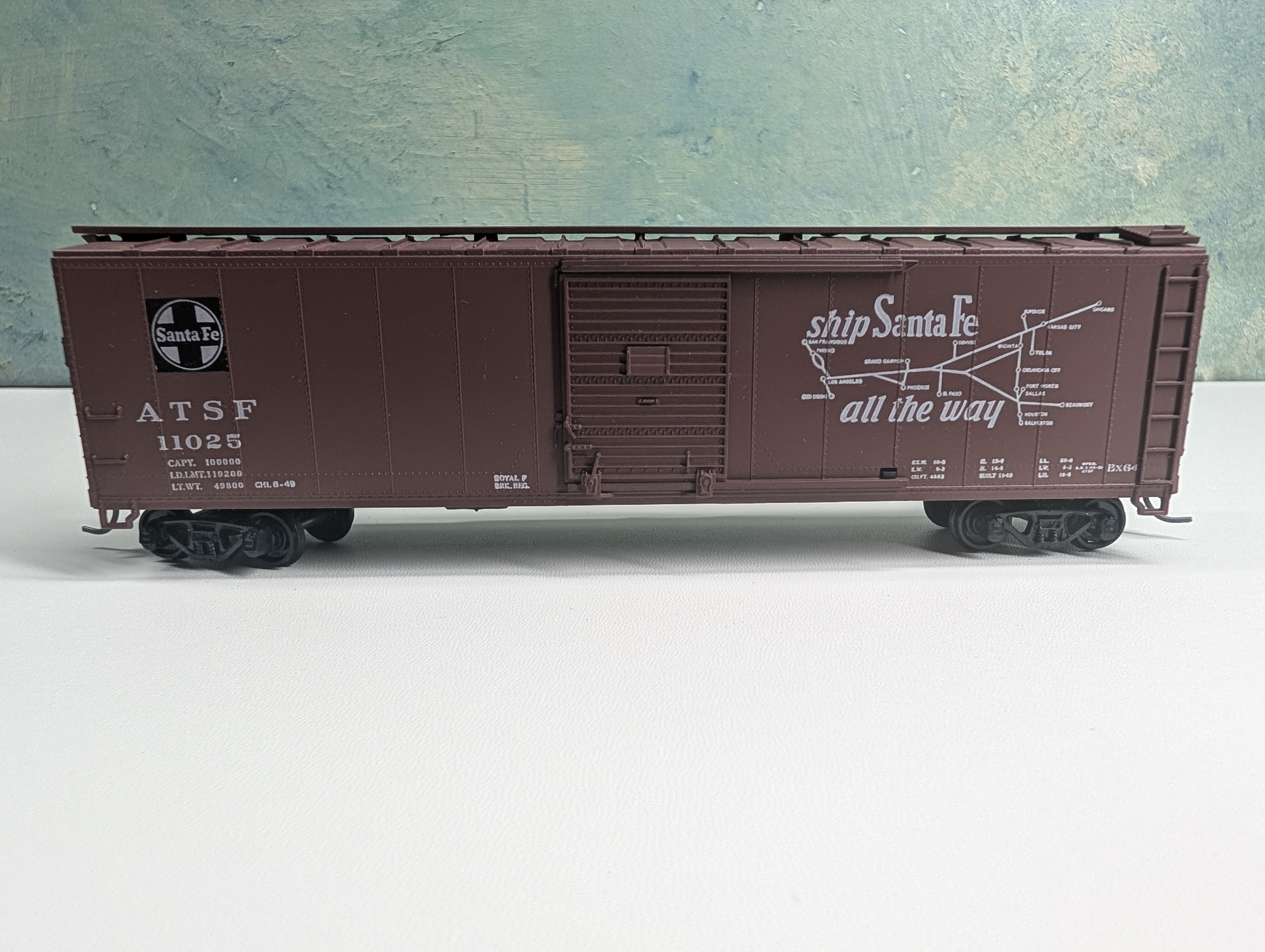 USED Athearn HO Scale 50' Box Car Santa Fe ATSF #11025