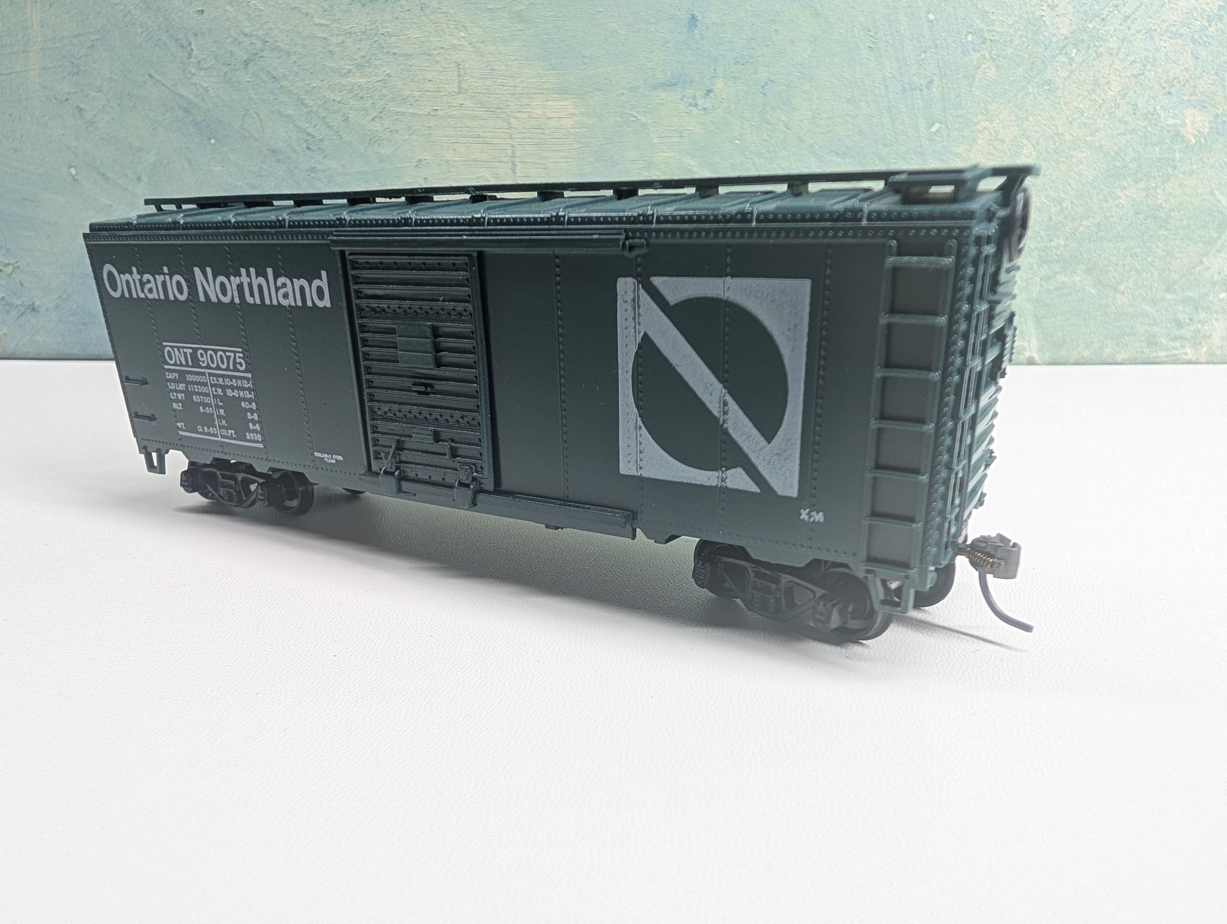 USED Athearn HO Scale 40' Box Car Ontario Northland ONT #90075