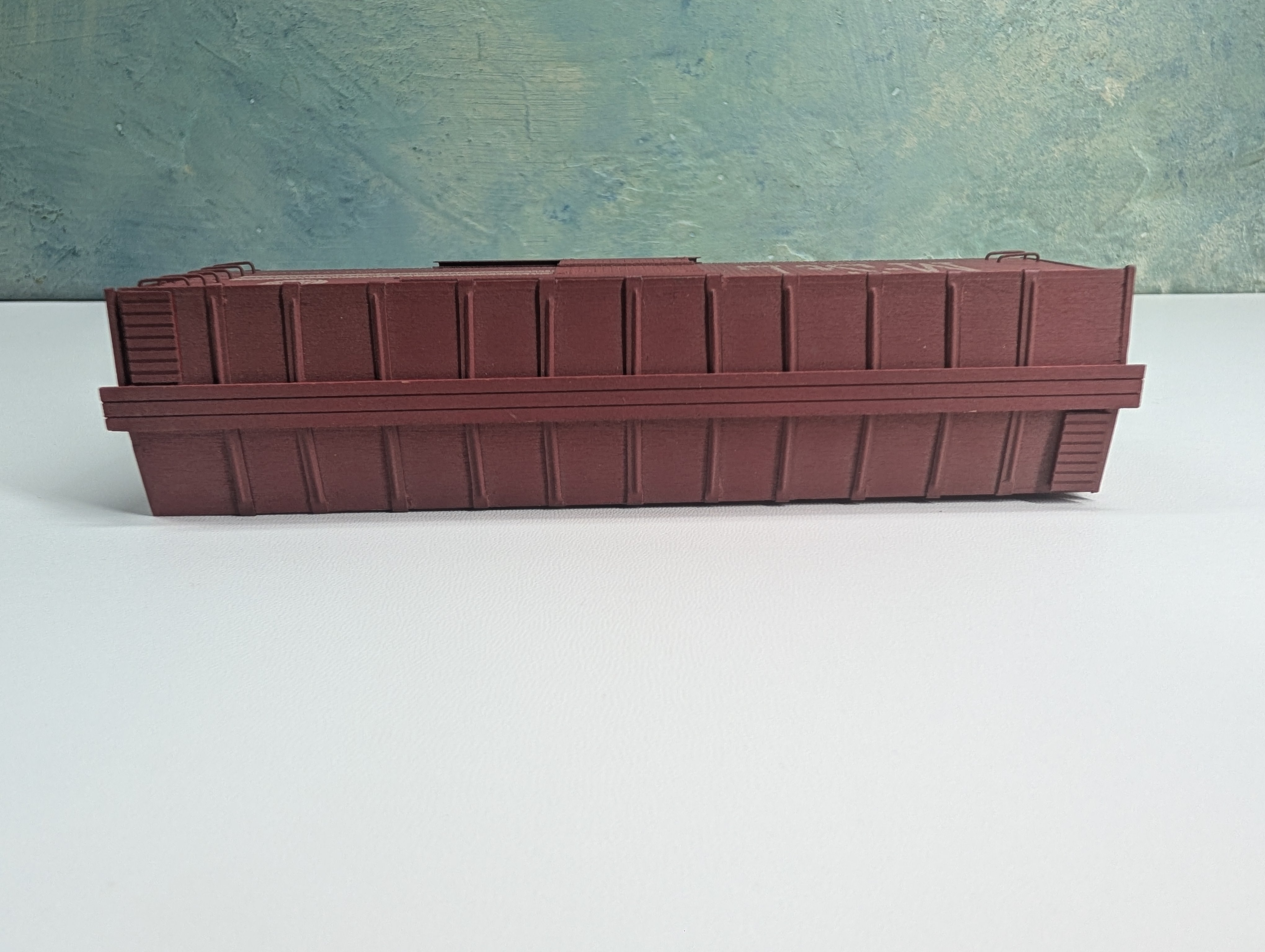 USED HO Scale Real Wood Wooden Box Car MStL #54652 Metal Wheels, Weathered
