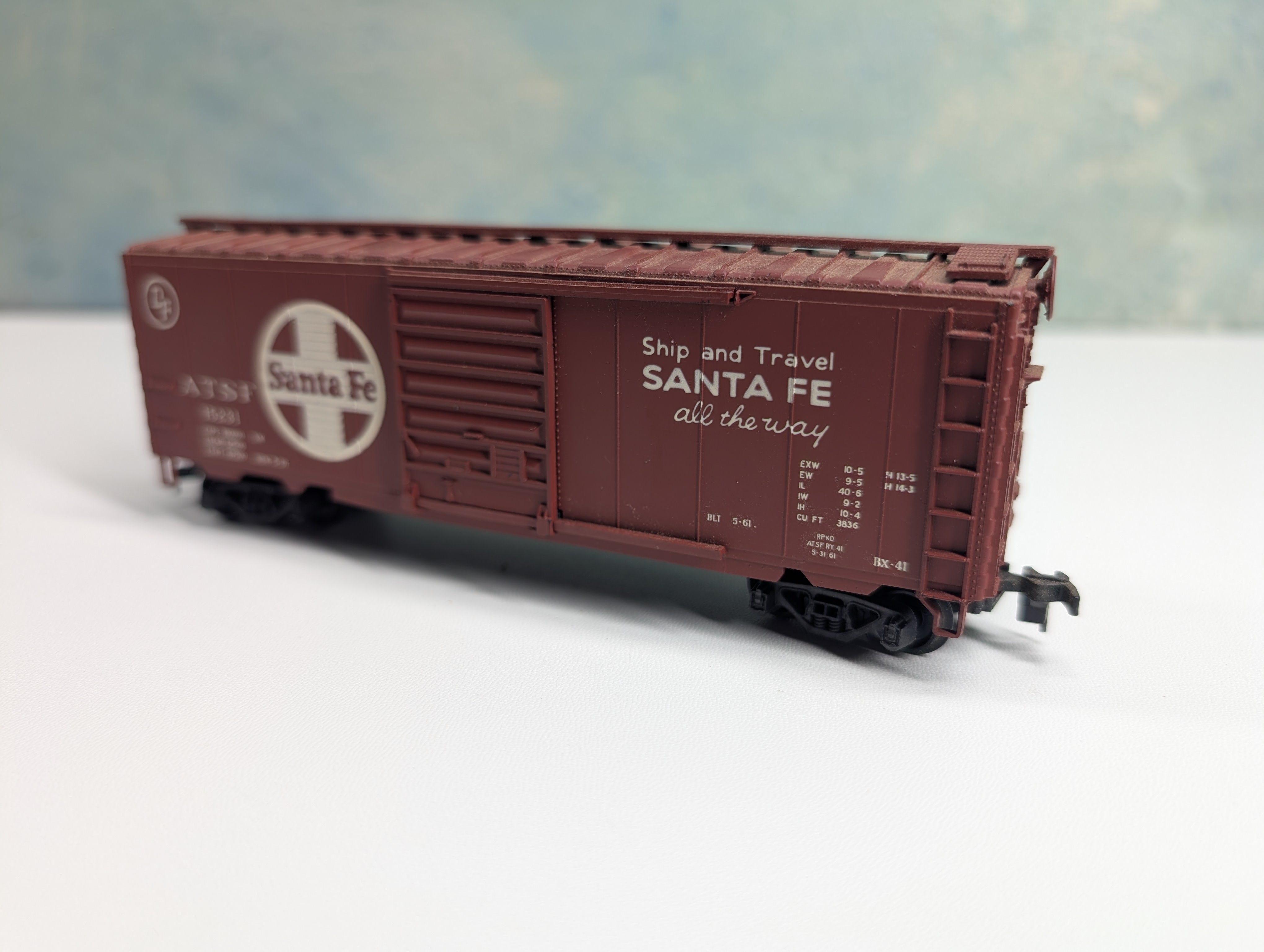 USED AHM HO Scale 40' Box Car Santa Fe ATSF #15231