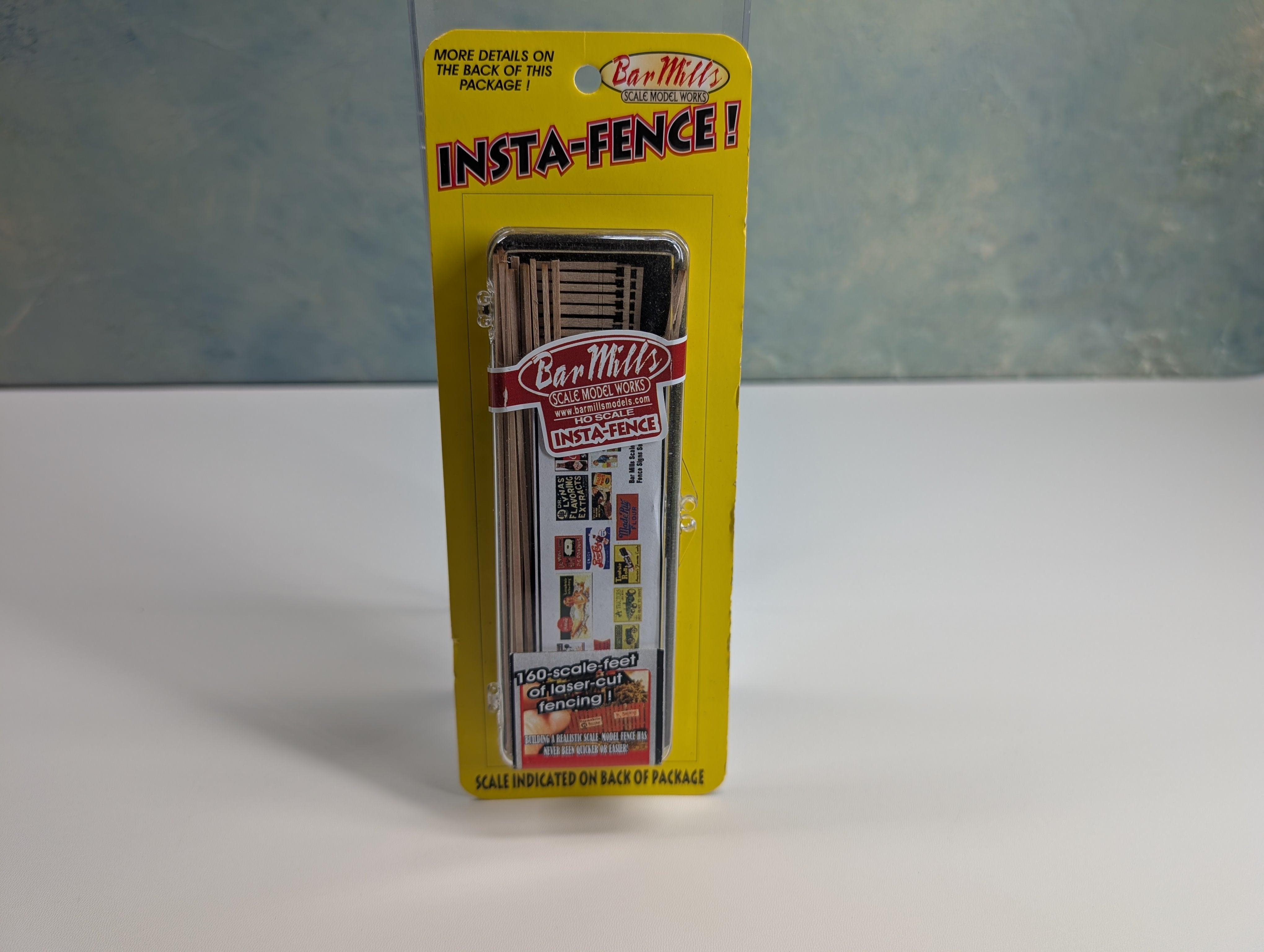 Bar Mills HO Scale Insta-Fence, 160 Scale Feet Laser Cut Fencing