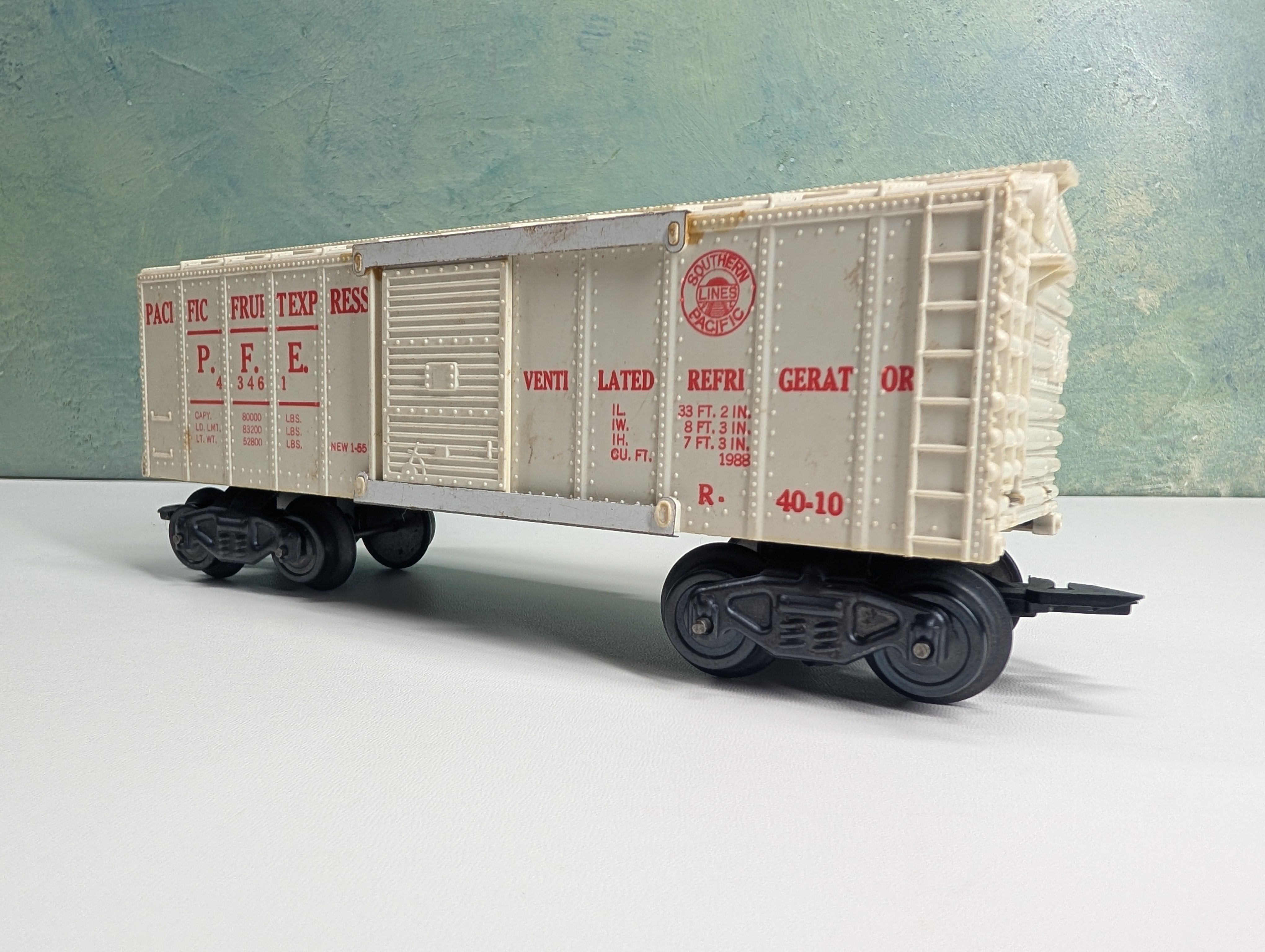 USED Marx O Box Car Pacific Fruit Express PFE #43461 Vintage