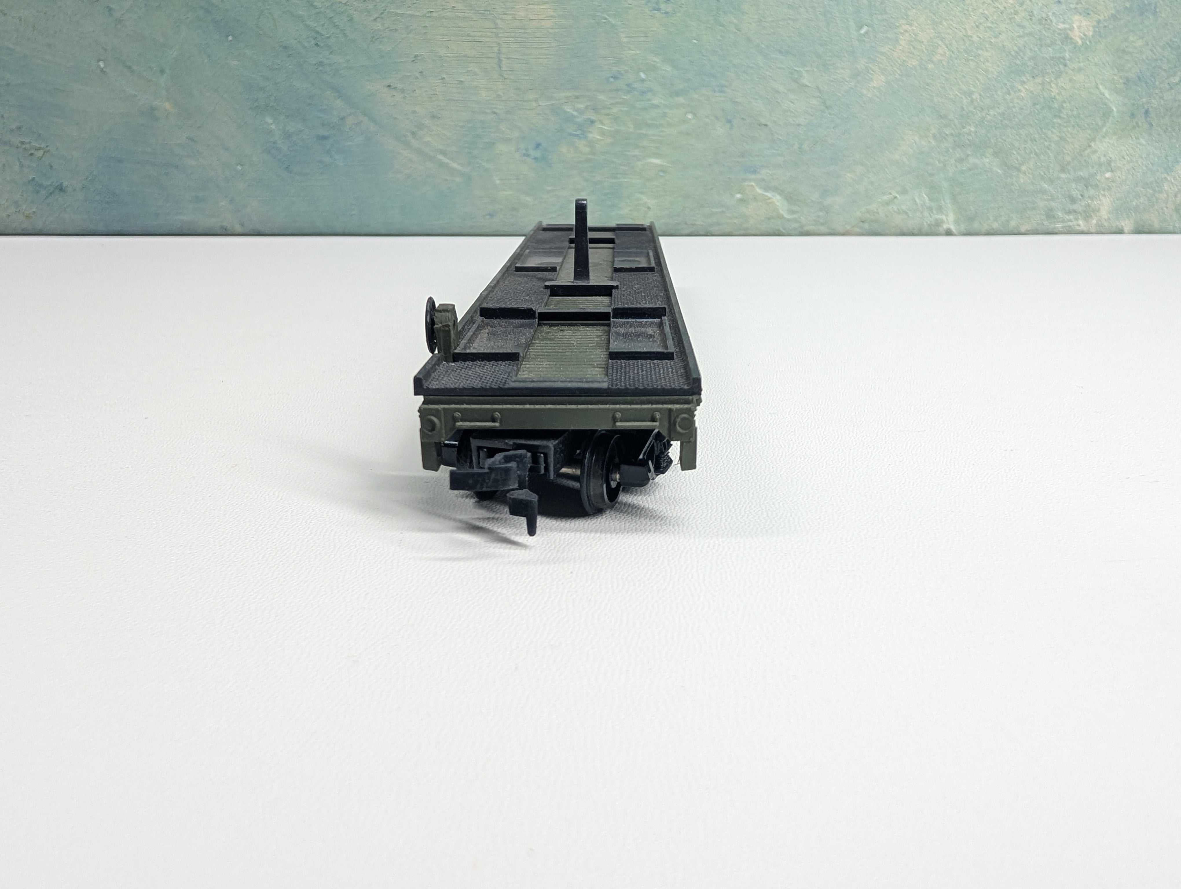 USED Cox HO Scale Flat Car w/ Trailer US Army #4825