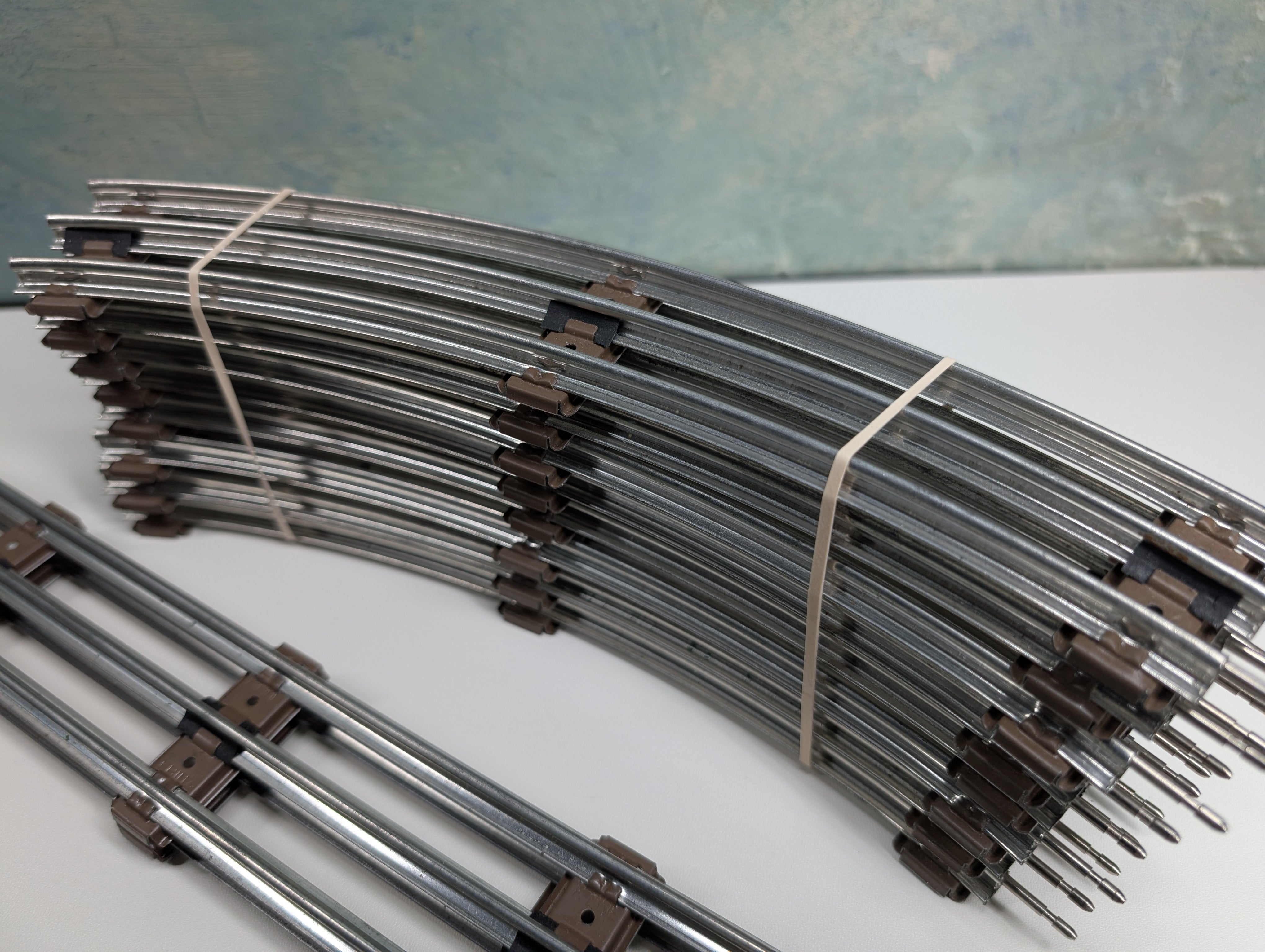 USED K-Line O Lot of Tubular Track (14 pcs)