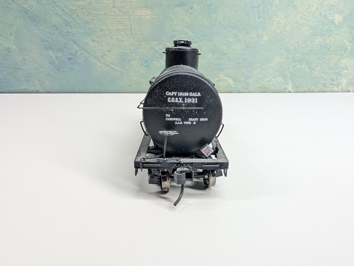 USED Life-Like HO Scale Single Dome Tank Car Mid-Continent Petroleum Corp D-X COSX #1931 Metal Wheels, Proto2000