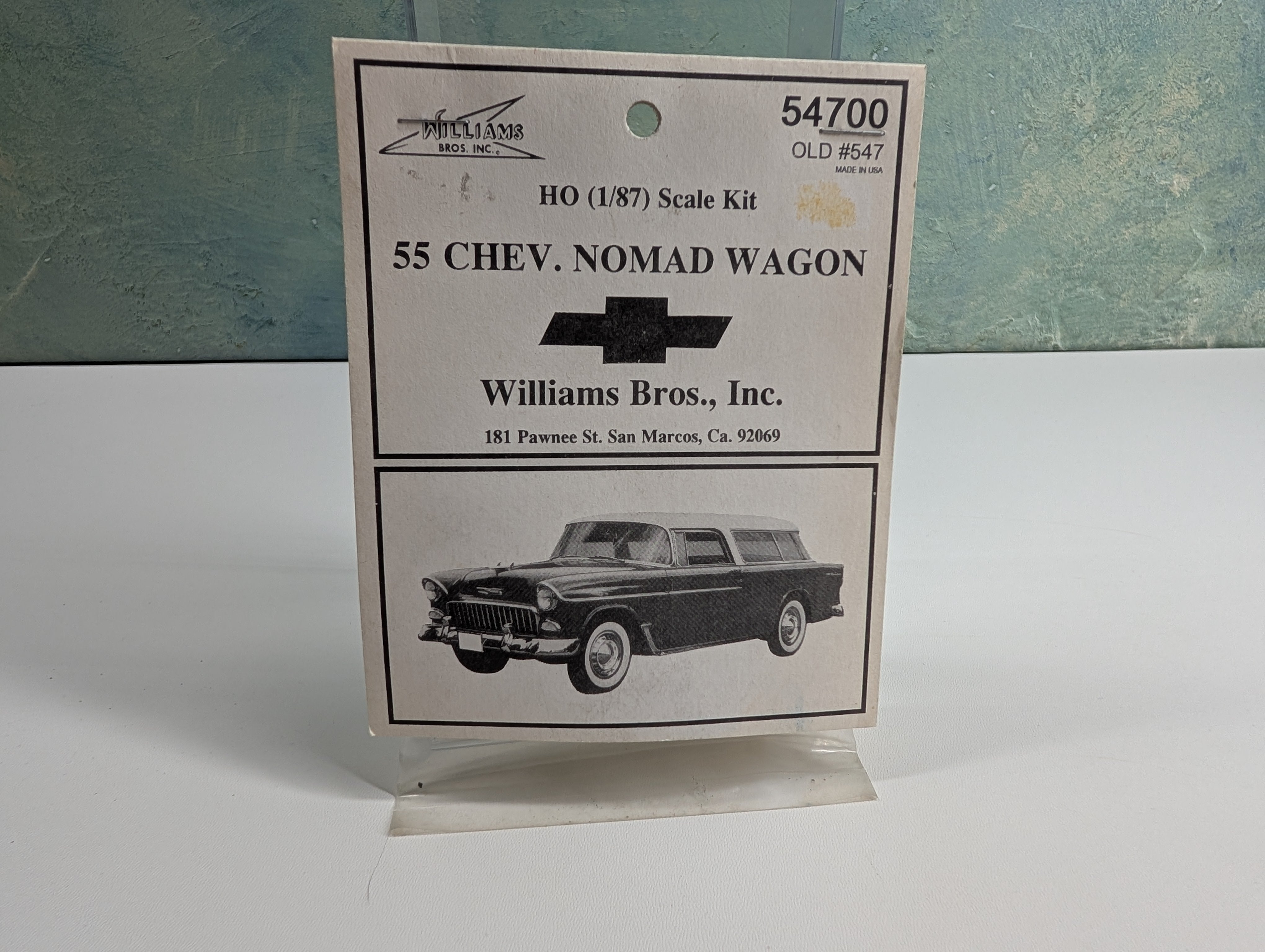 Williams Bros 54700 HO Scale 55 Chevy Nomad Wagon KIT