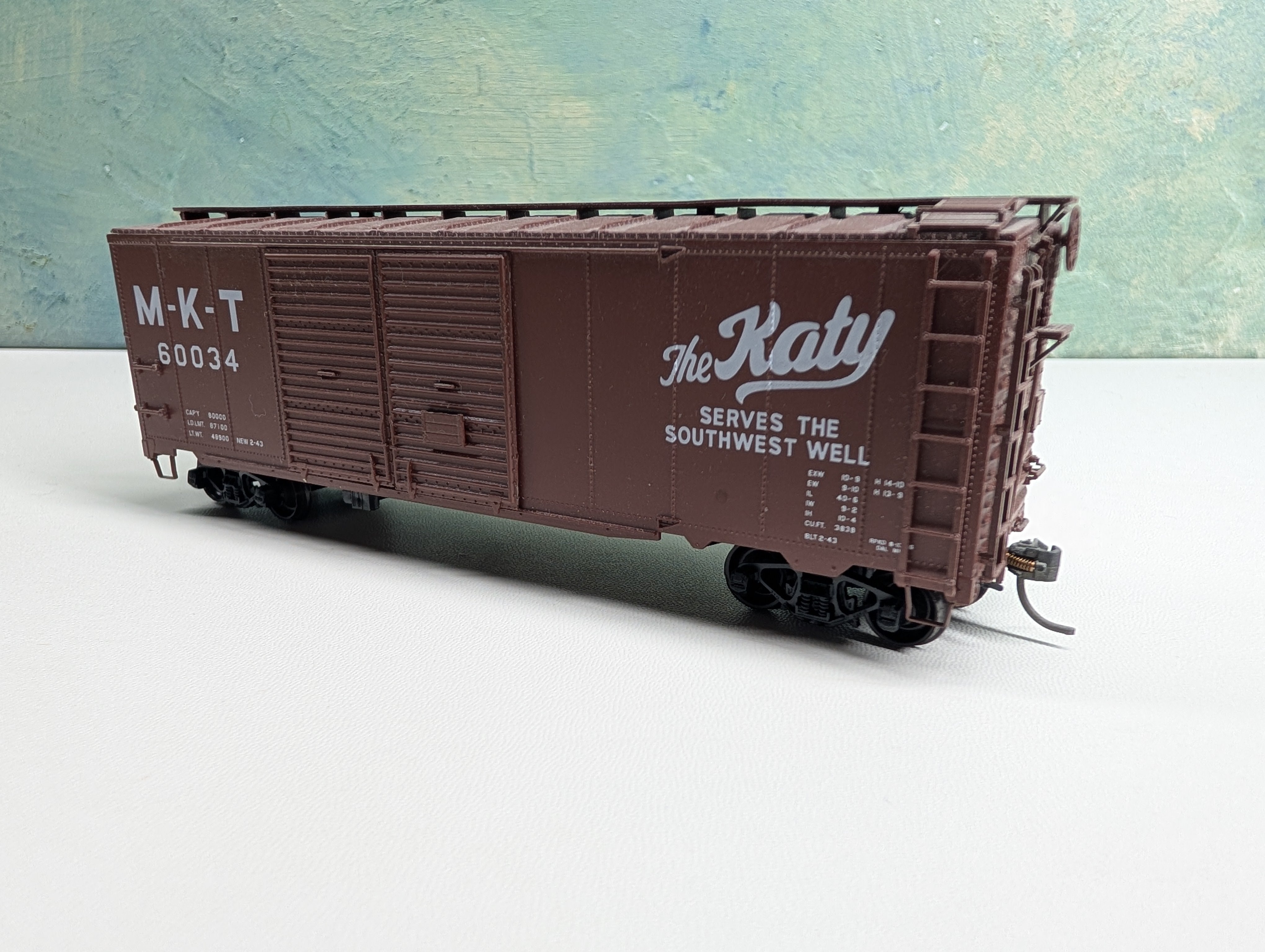 USED HO Scale 40' Box Car MKT #60034