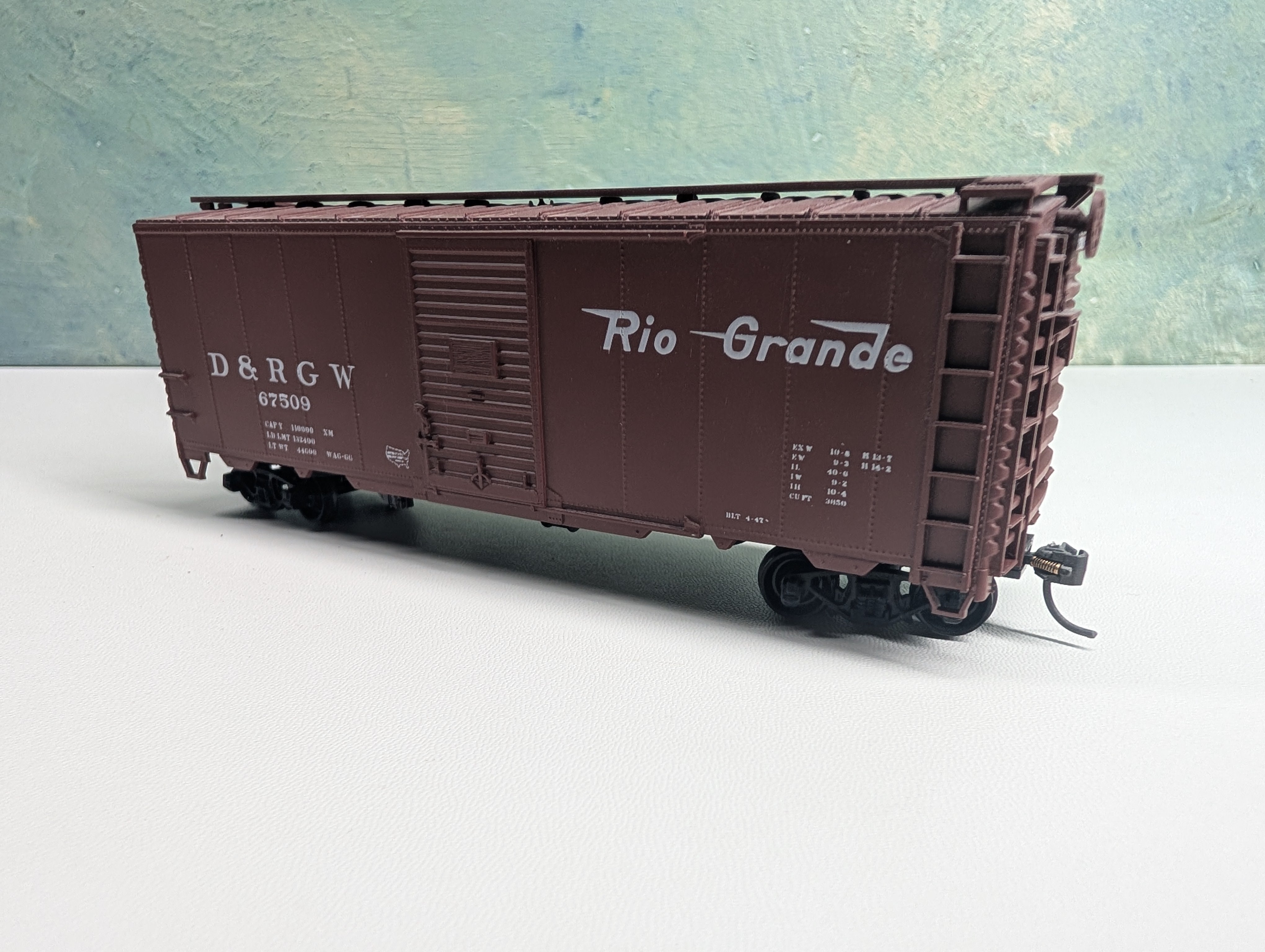 USED Accurail HO Scale 40' Box Car Rio Grande D&RGW #67509