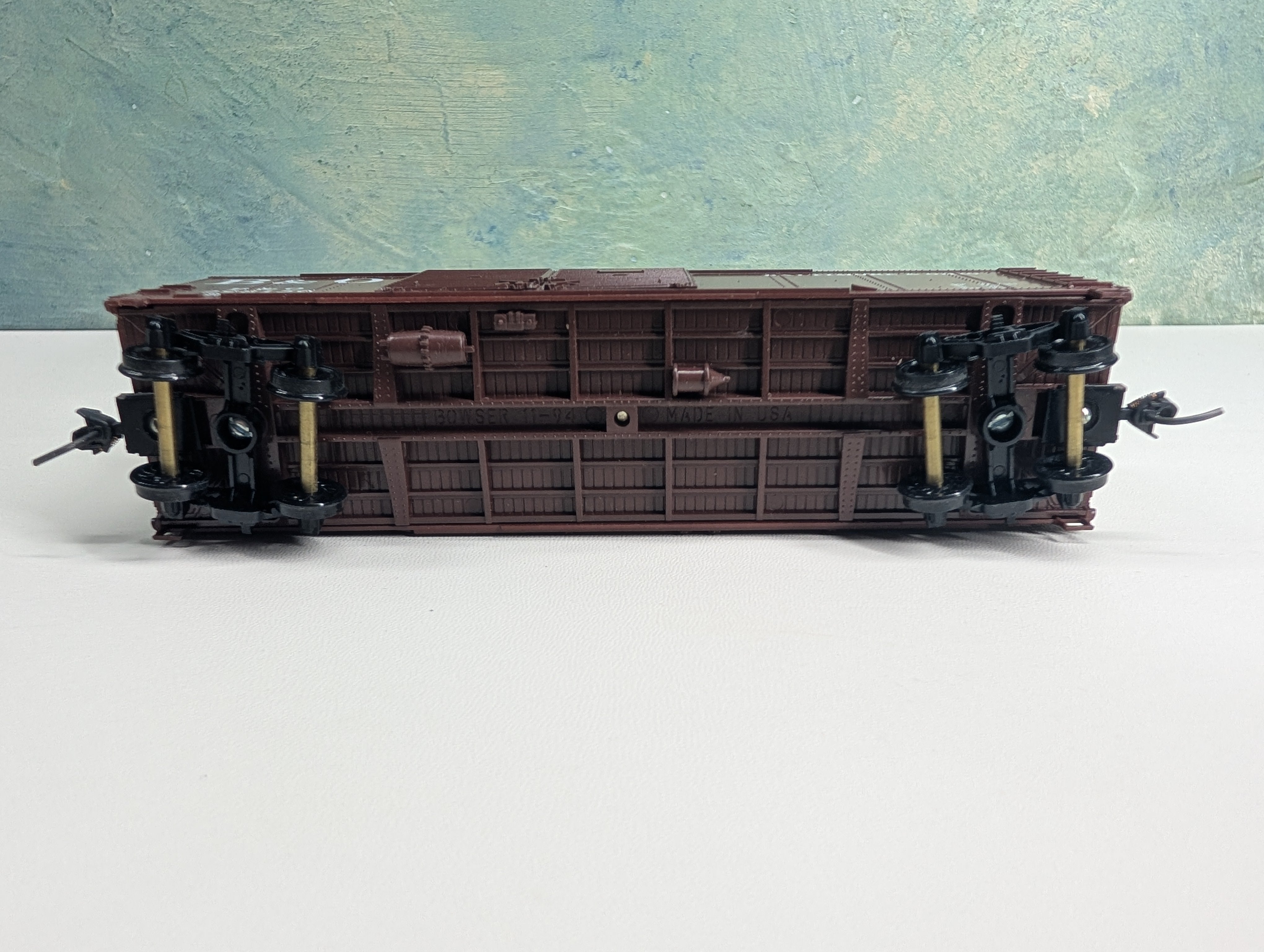USED Bowser HO Scale 40' DD Box Car Baltimore and Ohio B&O #298156