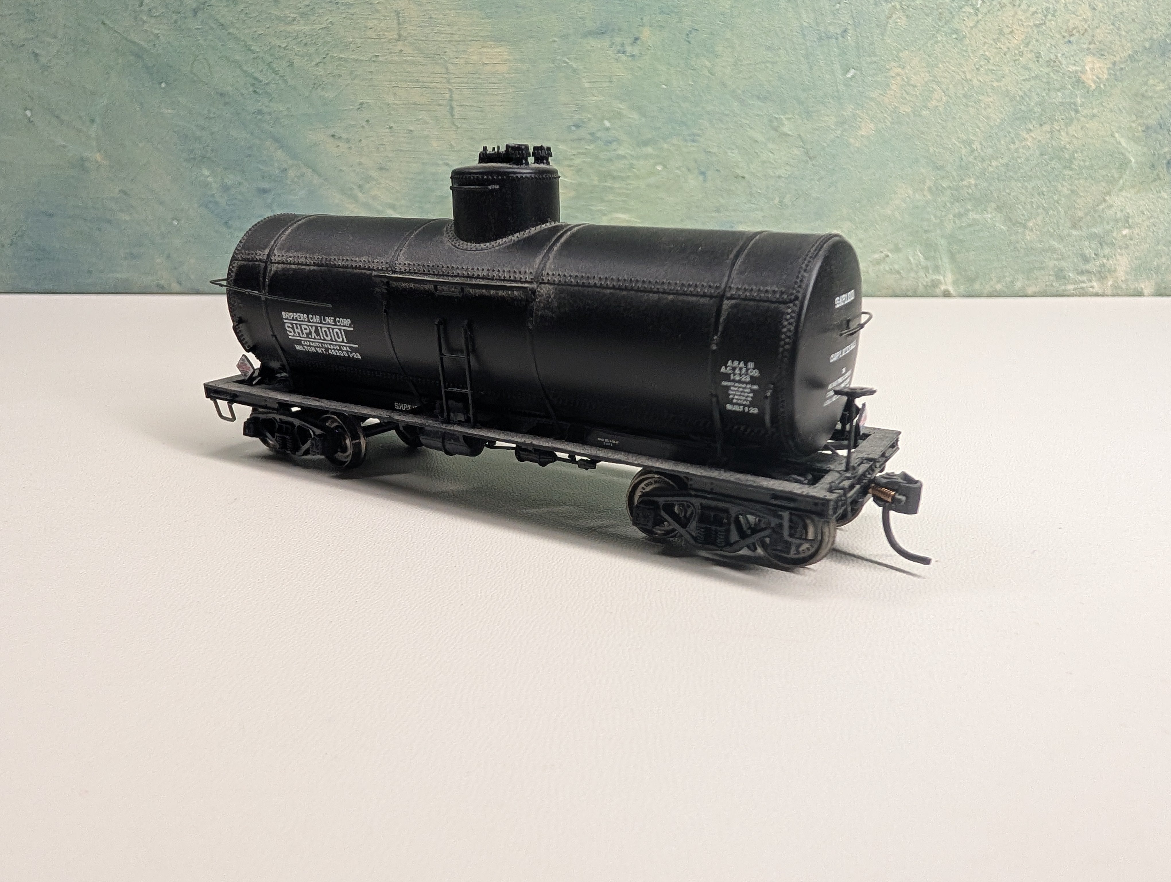 USED Life-Like HO Scale Single Dome Tank Car Shippers Car Line SHPX #10101 Metal Wheels, Proto2000