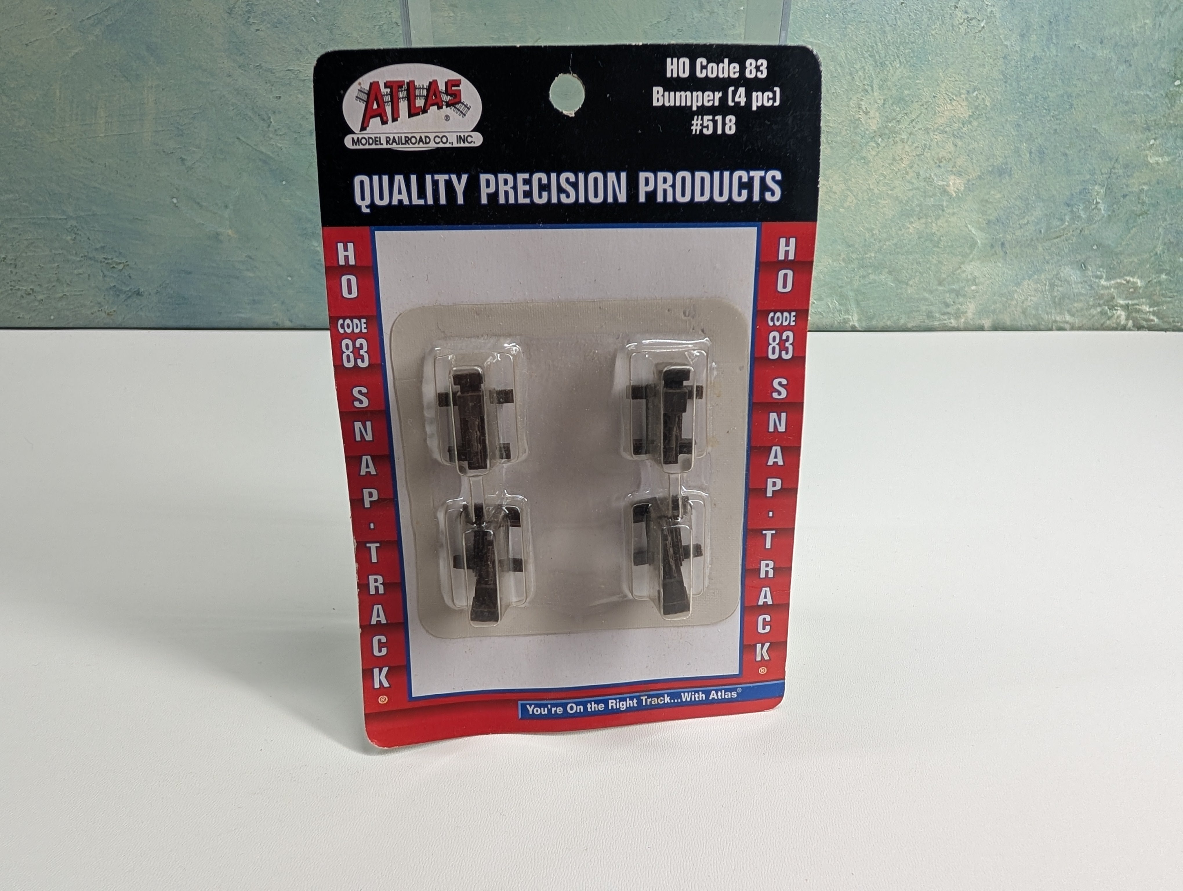Atlas 518 HO Scale Code 83 Bumpers (4 pcs)