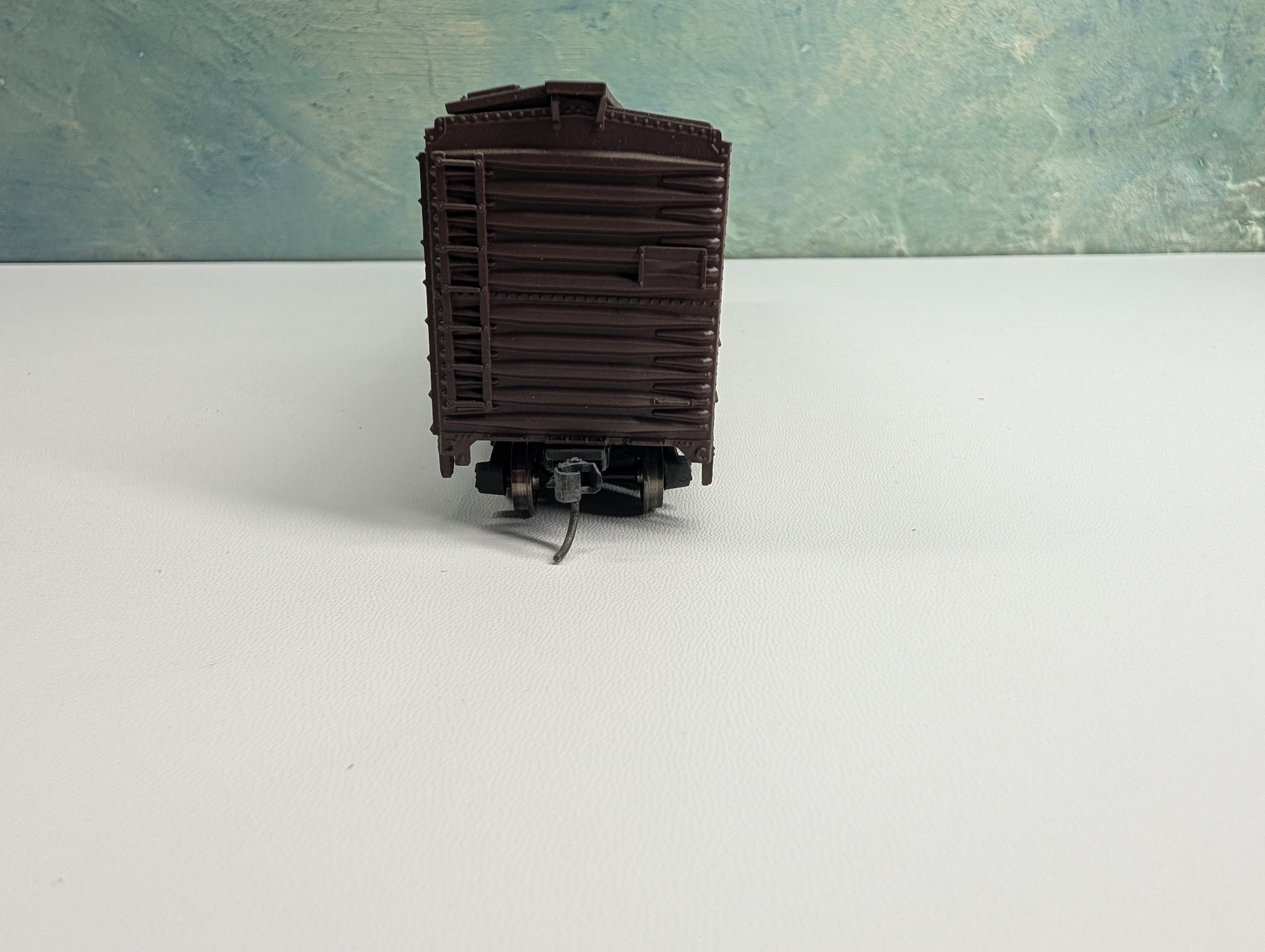 USED Athearn HO Scale 50' DD Box Car Pennsylvania PRR #74002 Metal Wheels, Weathered