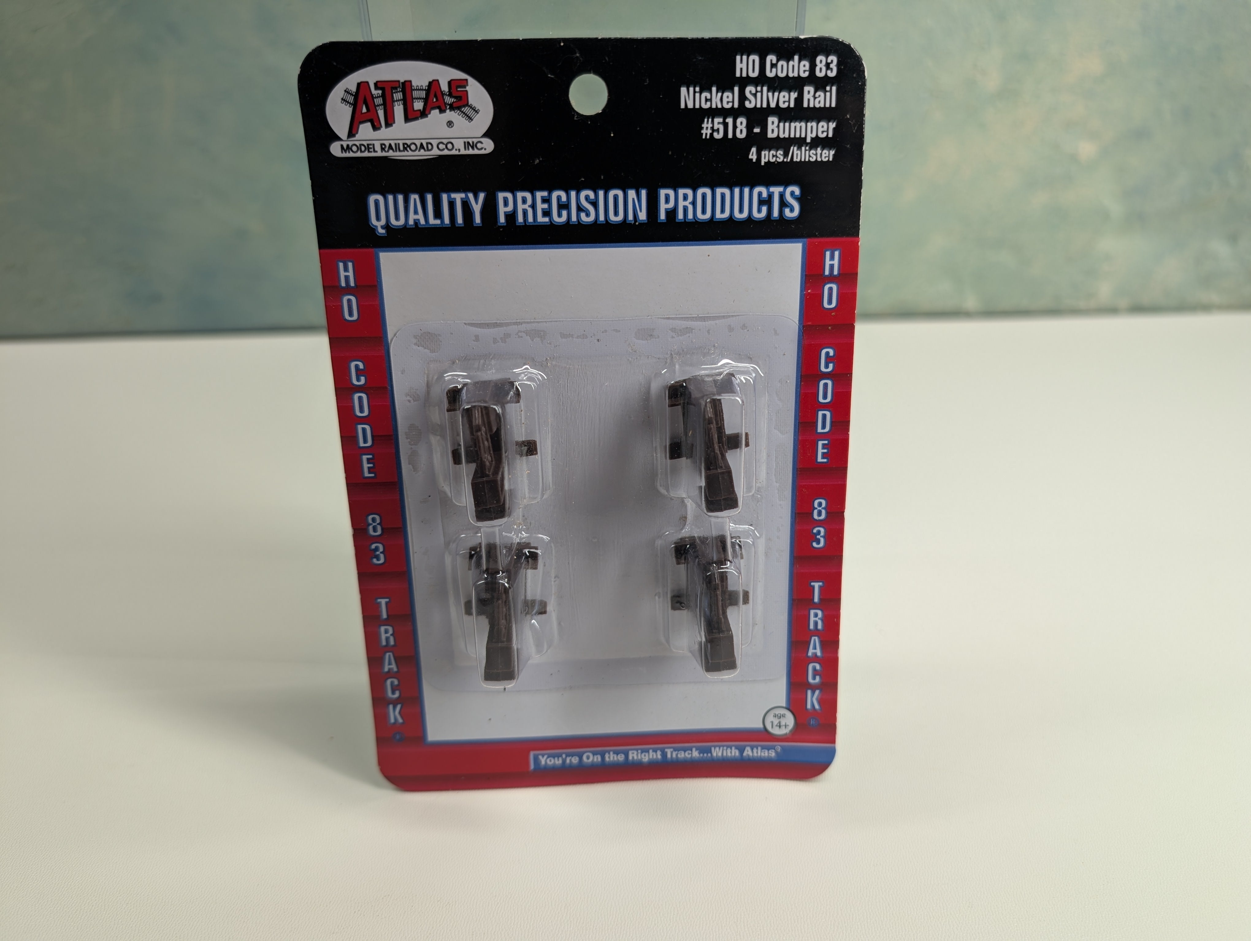 Atlas 518 HO Scale Code 83 Bumpers (4 pcs)