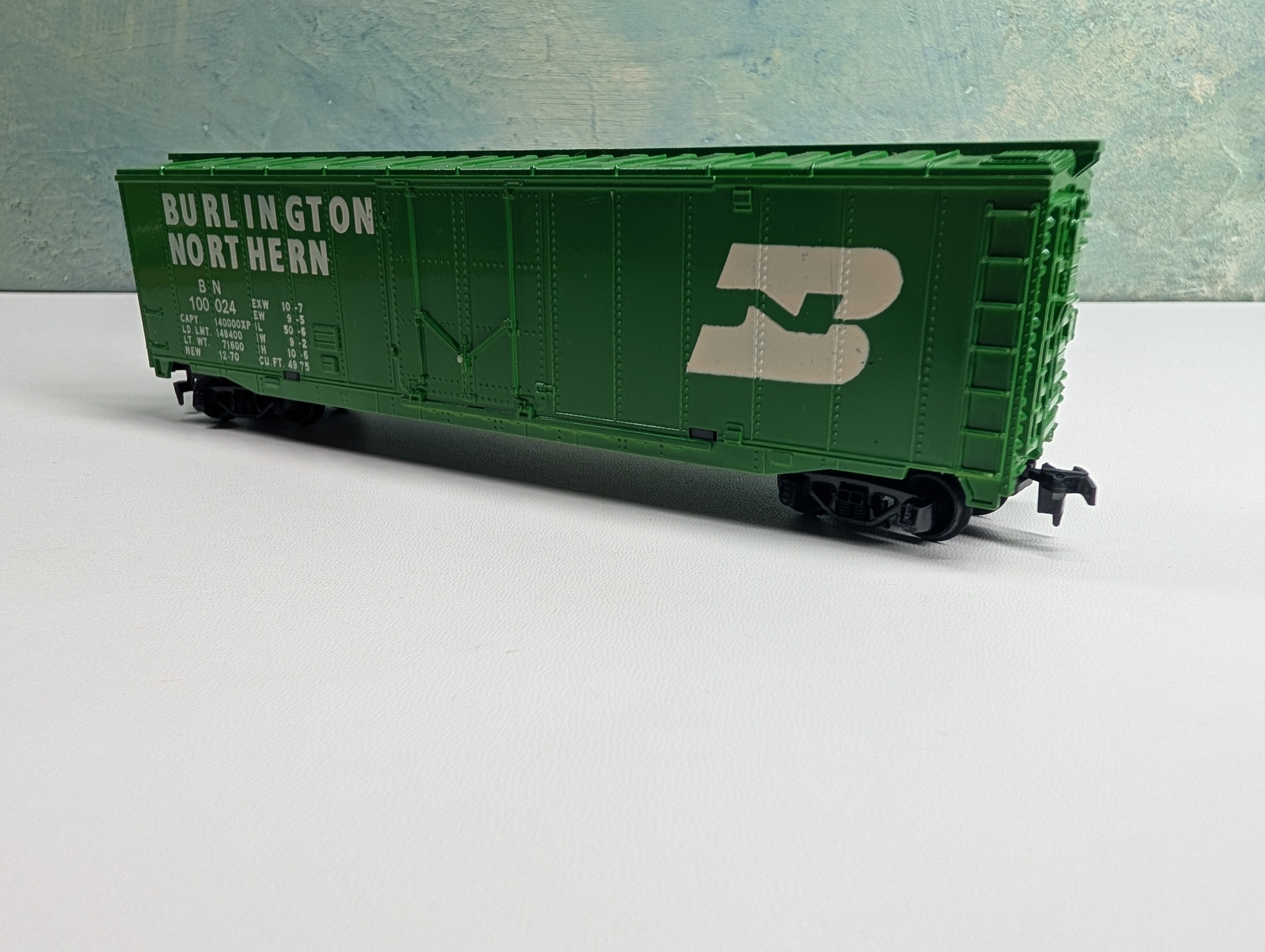 USED Tyco HO Scale 50' Box Car Burlington Northern BN #100024