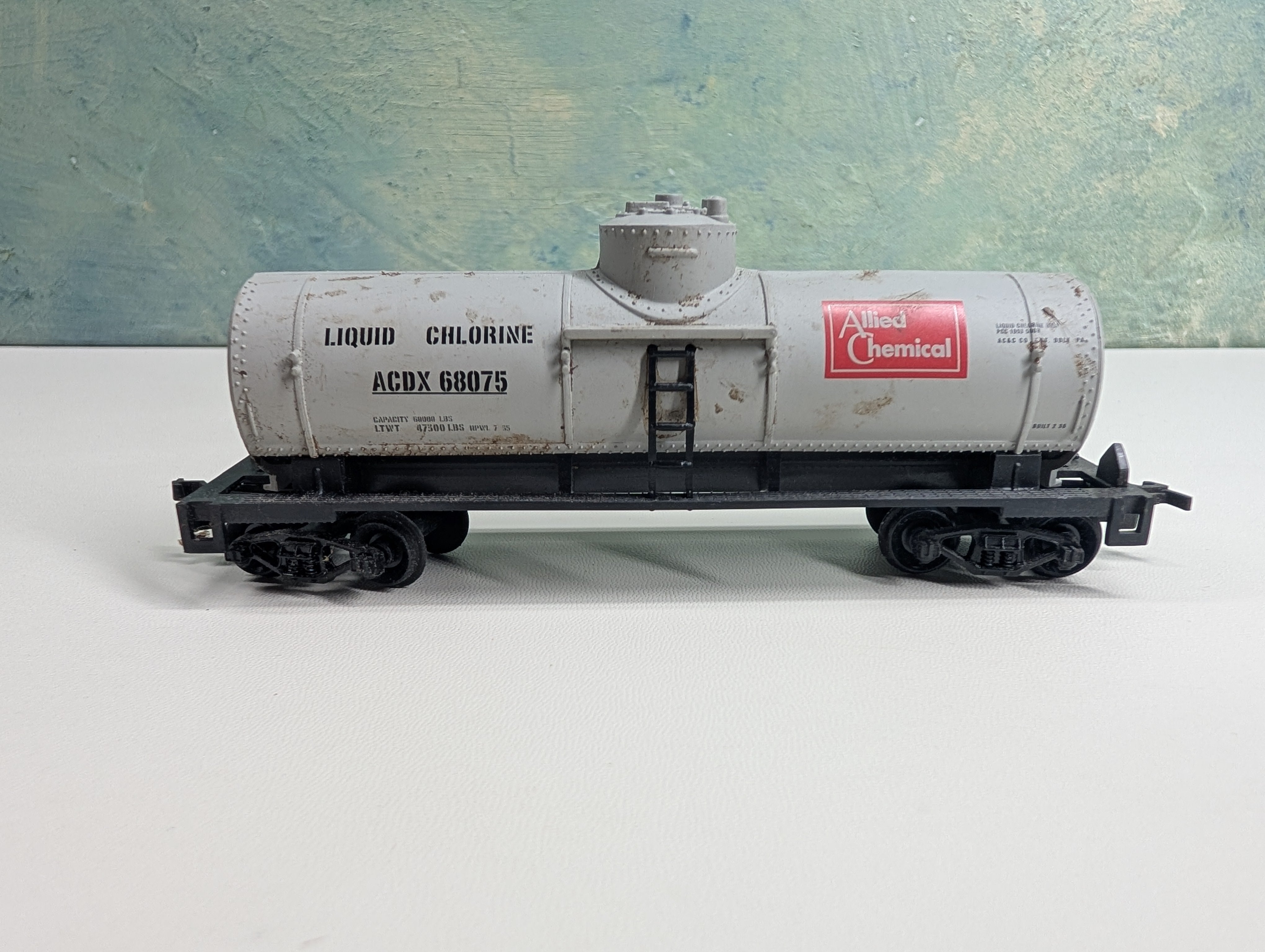 USED Life-Like HO Scale Single Dome Tank Car Allied Chemical ACDX #68075